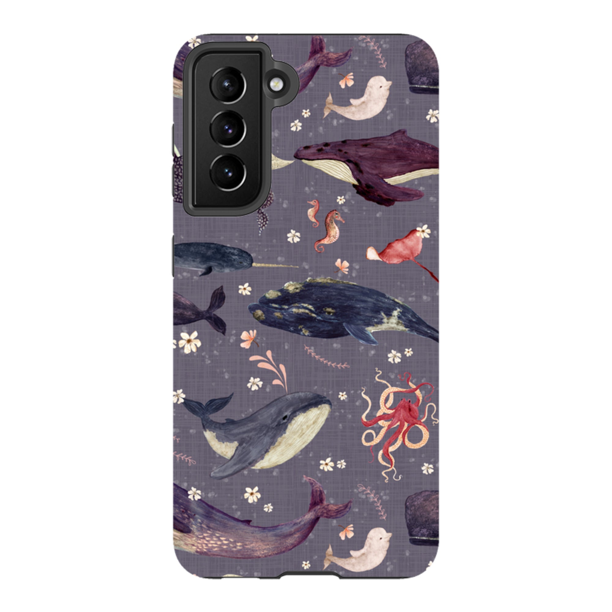 Samsung Tough Case - Whale Song Lavender By Katherine Quinn