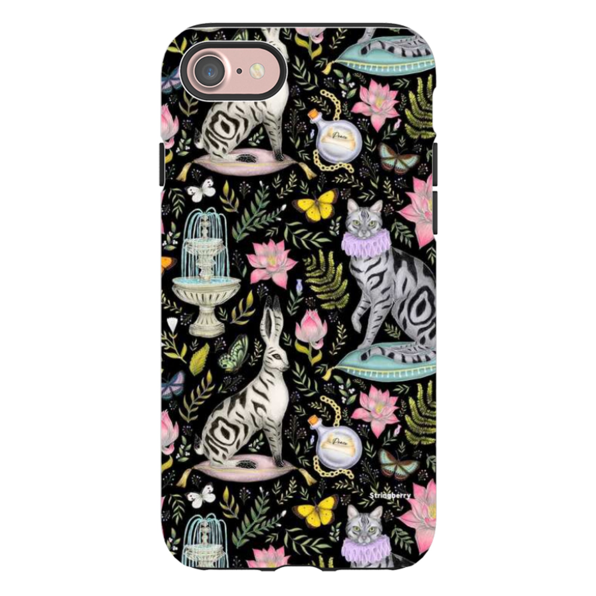 iPhone Tough Case - Lotus Garden By Catherine Rowe