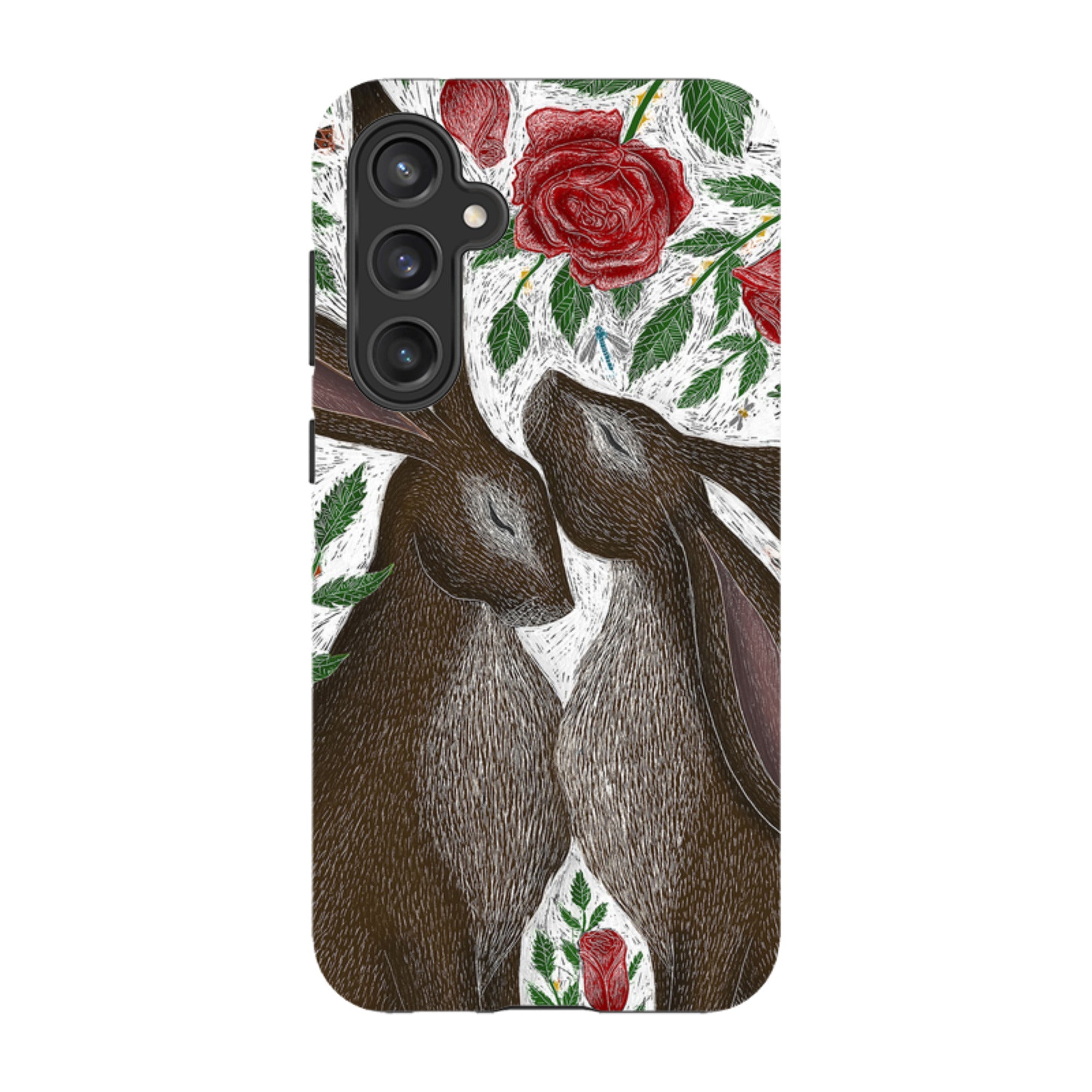 Samsung Tough Case - Hares And Red Roses By Catherine Rowe