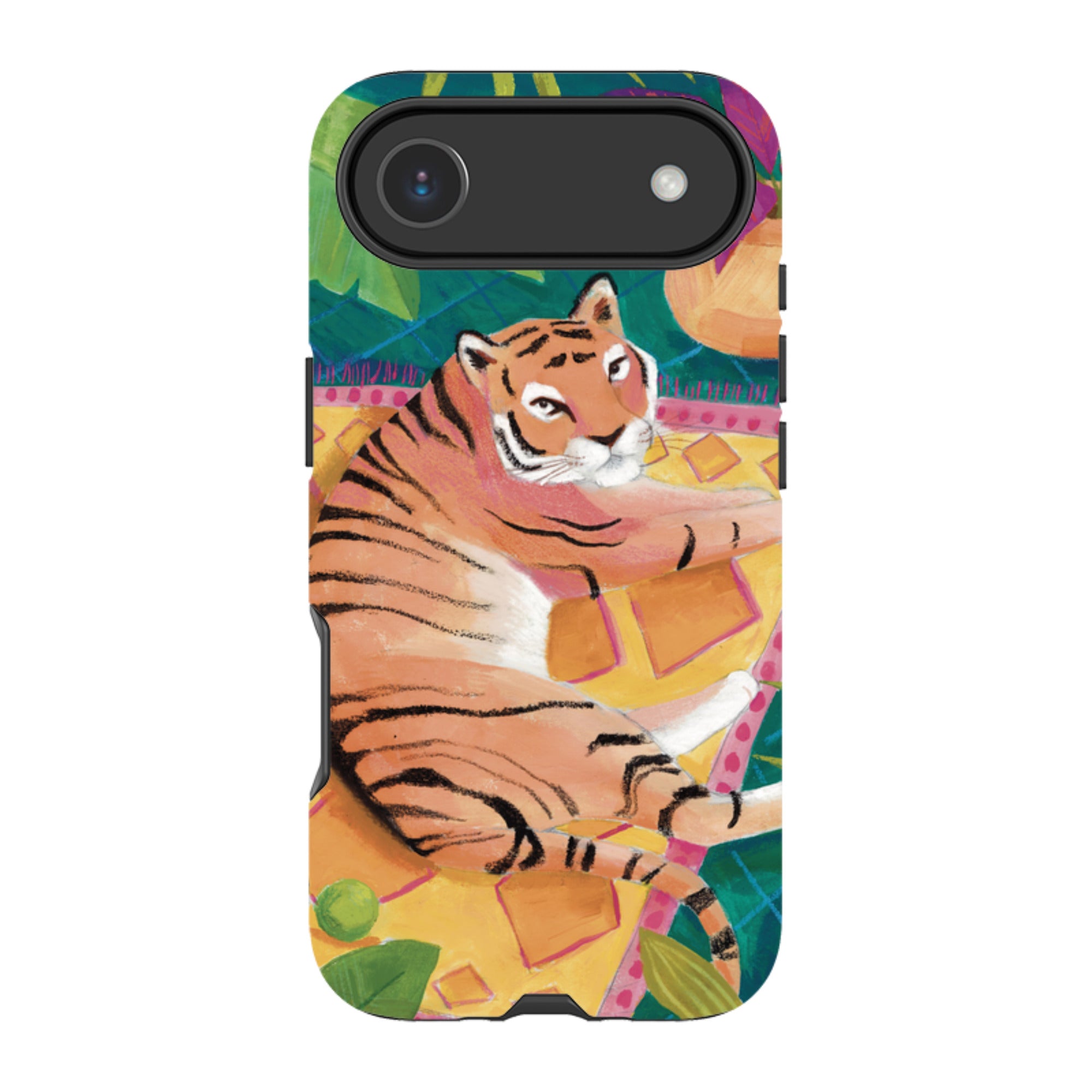 iPhone MagSafe Tough Case -  Tiger In Palms By Bex Parkin