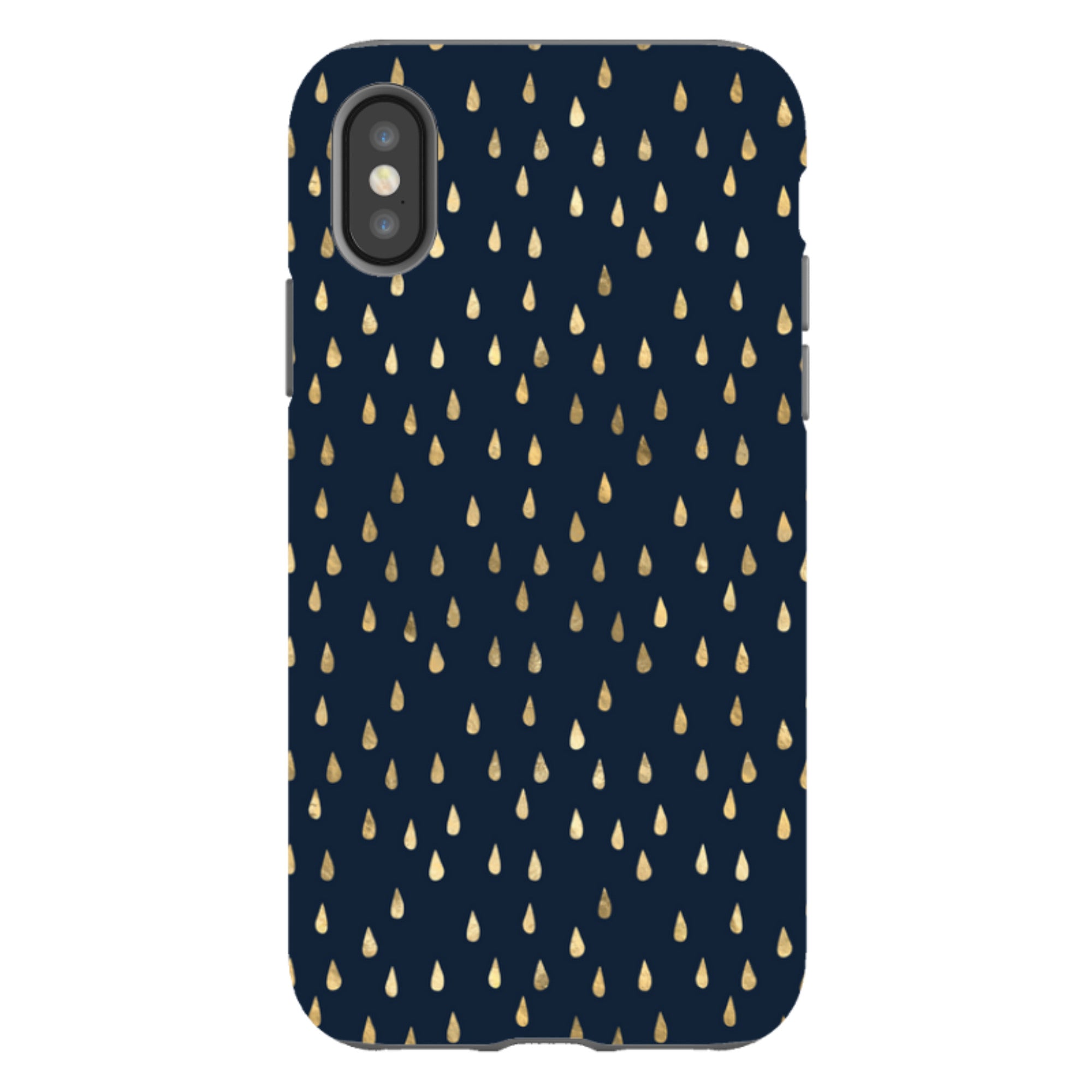iPhone Tough Case - Blue Rain