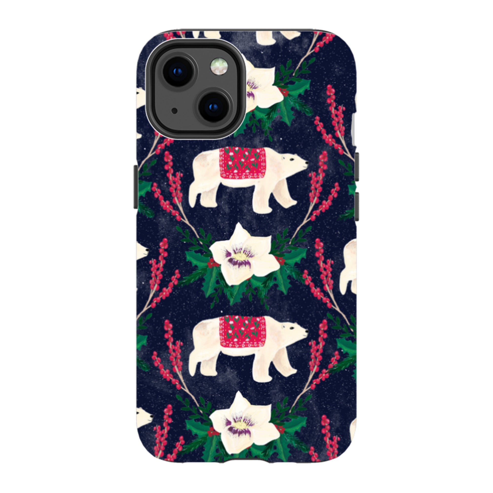 iPhone Tough Case - Midnight Polar Bears By Abby Jacobs