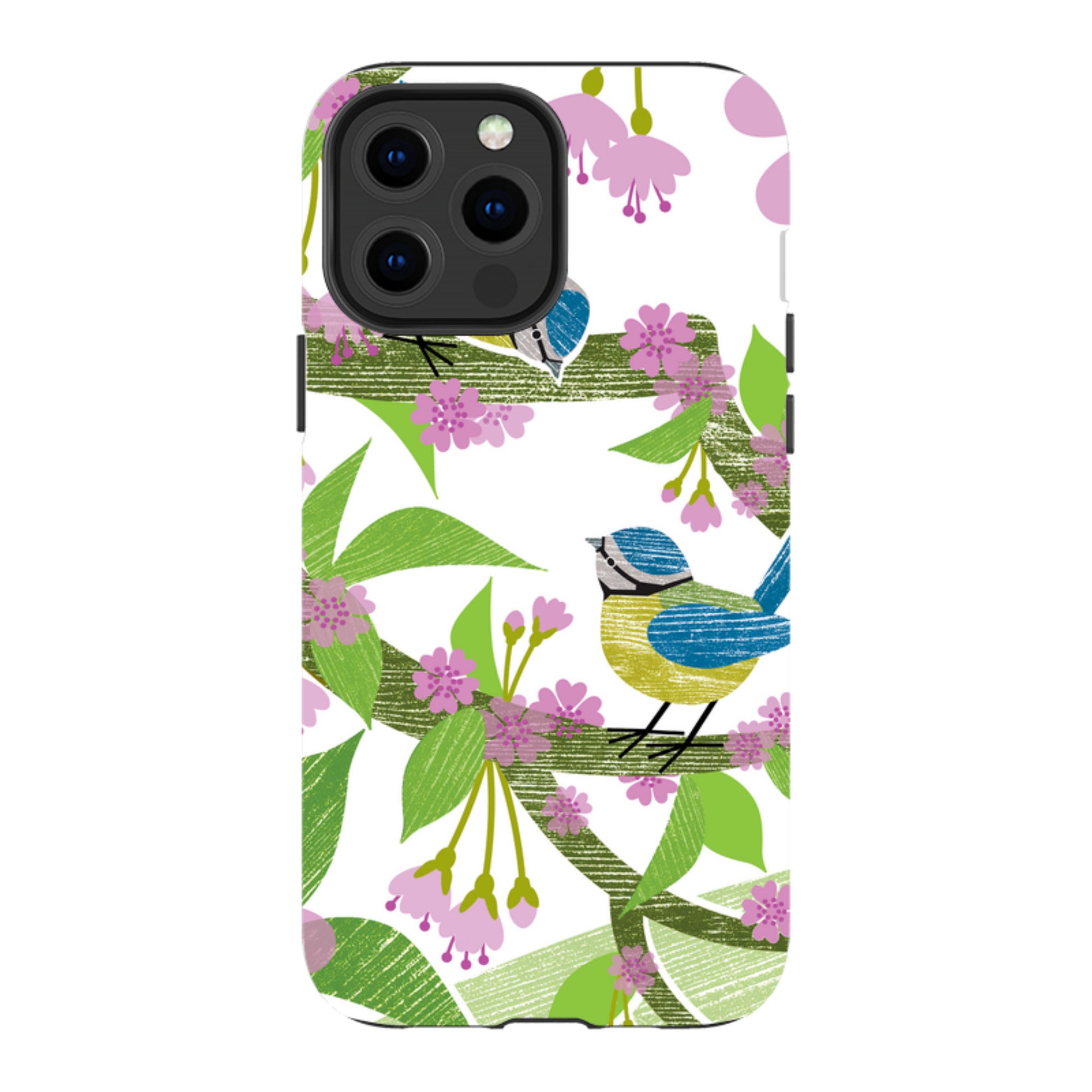 iPhone Tough Case - Blue Tits And Blossom By Liane Payne