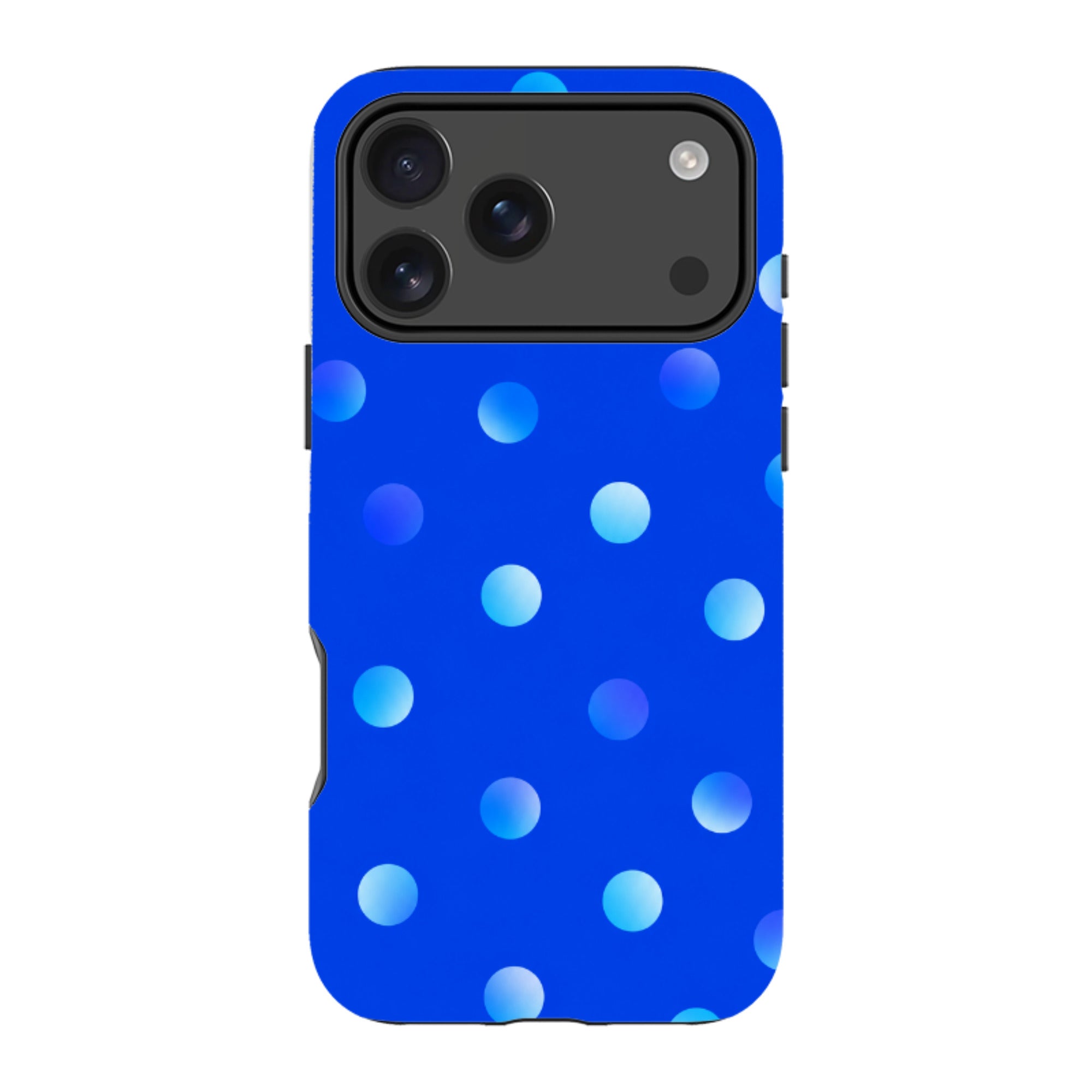 iPhone MagSafe Tough Case - Blue Polka Dot