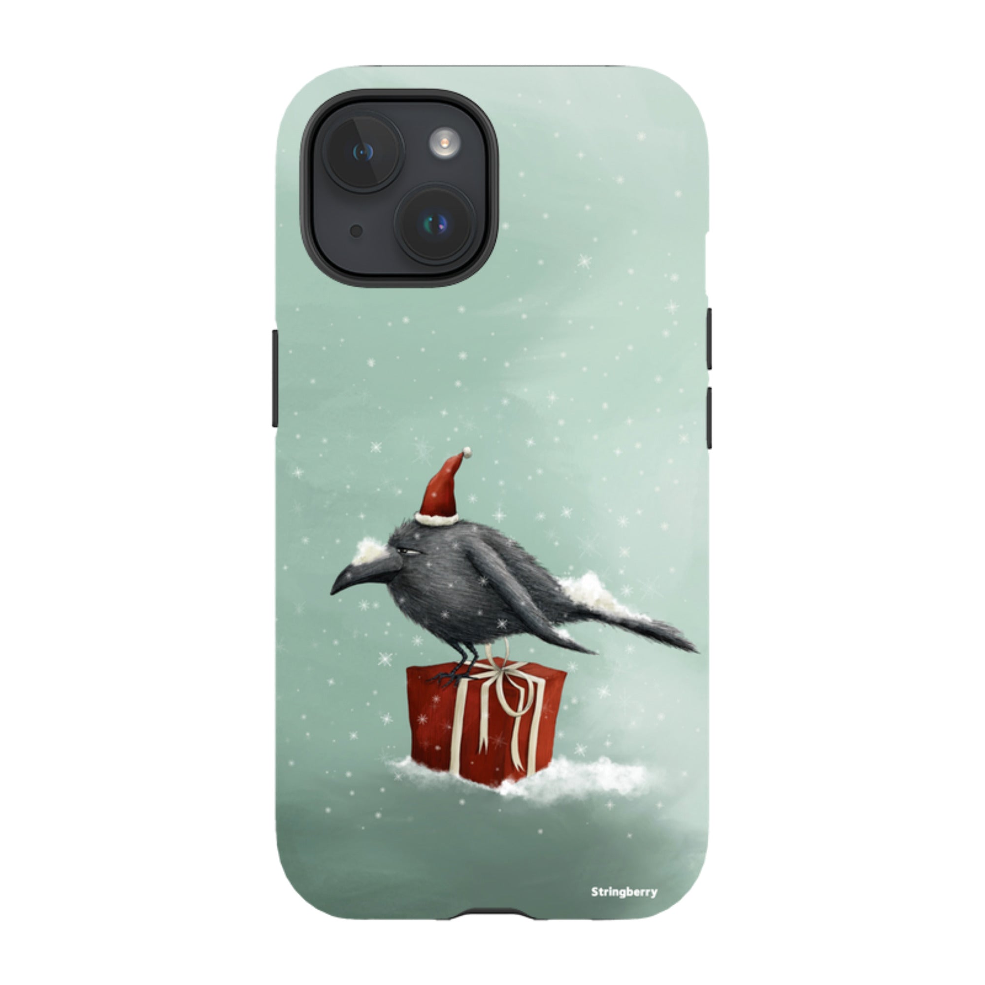 iPhone Tough Case - Santa Crow By Maja Lindberg