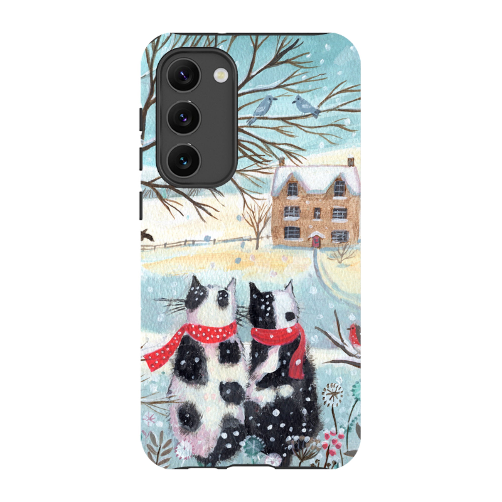Samsung Tough Case - Christmas Cats By Mary Stubberfield