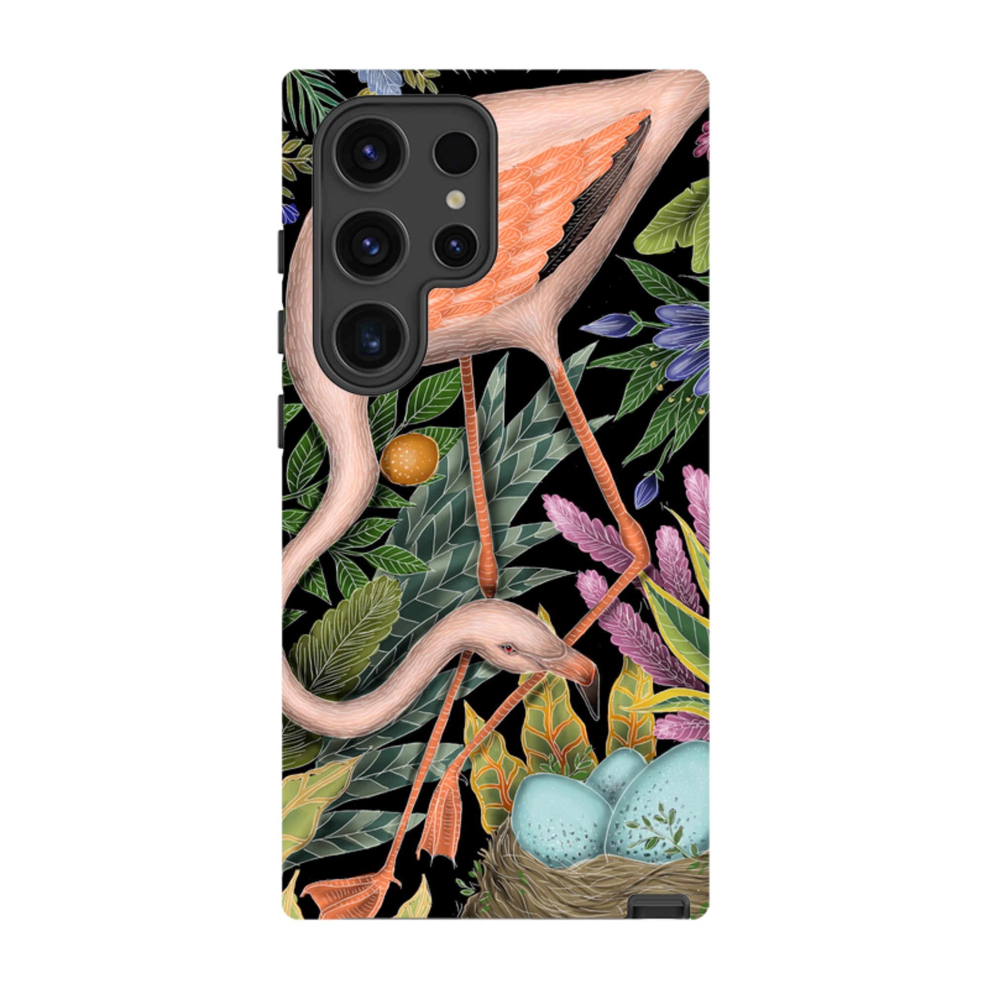 Samsung Tough Case - Flamingo By Catherine Rowe