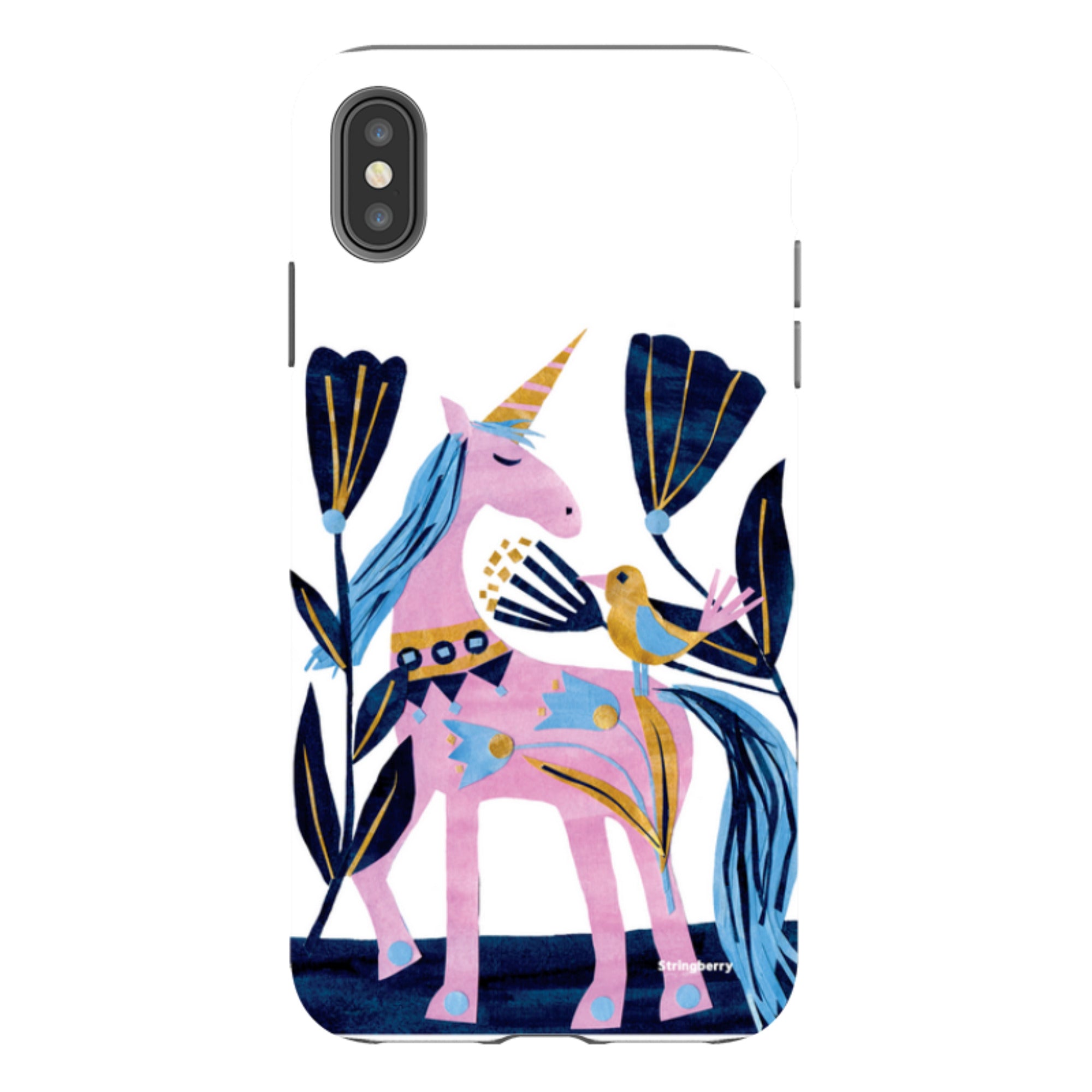 iPhone Tough Case - Lilac Unicorn By Tracey English