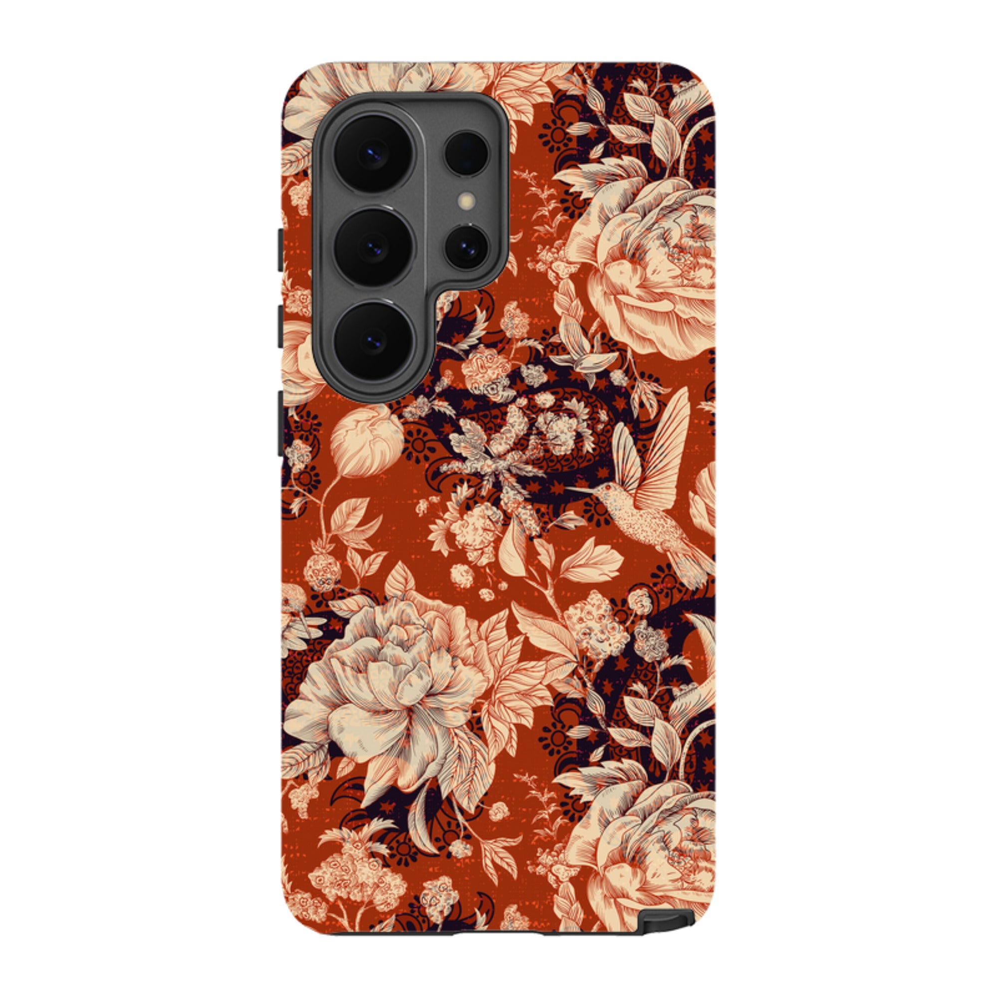 Samsung Tough Case - Brown Peonies