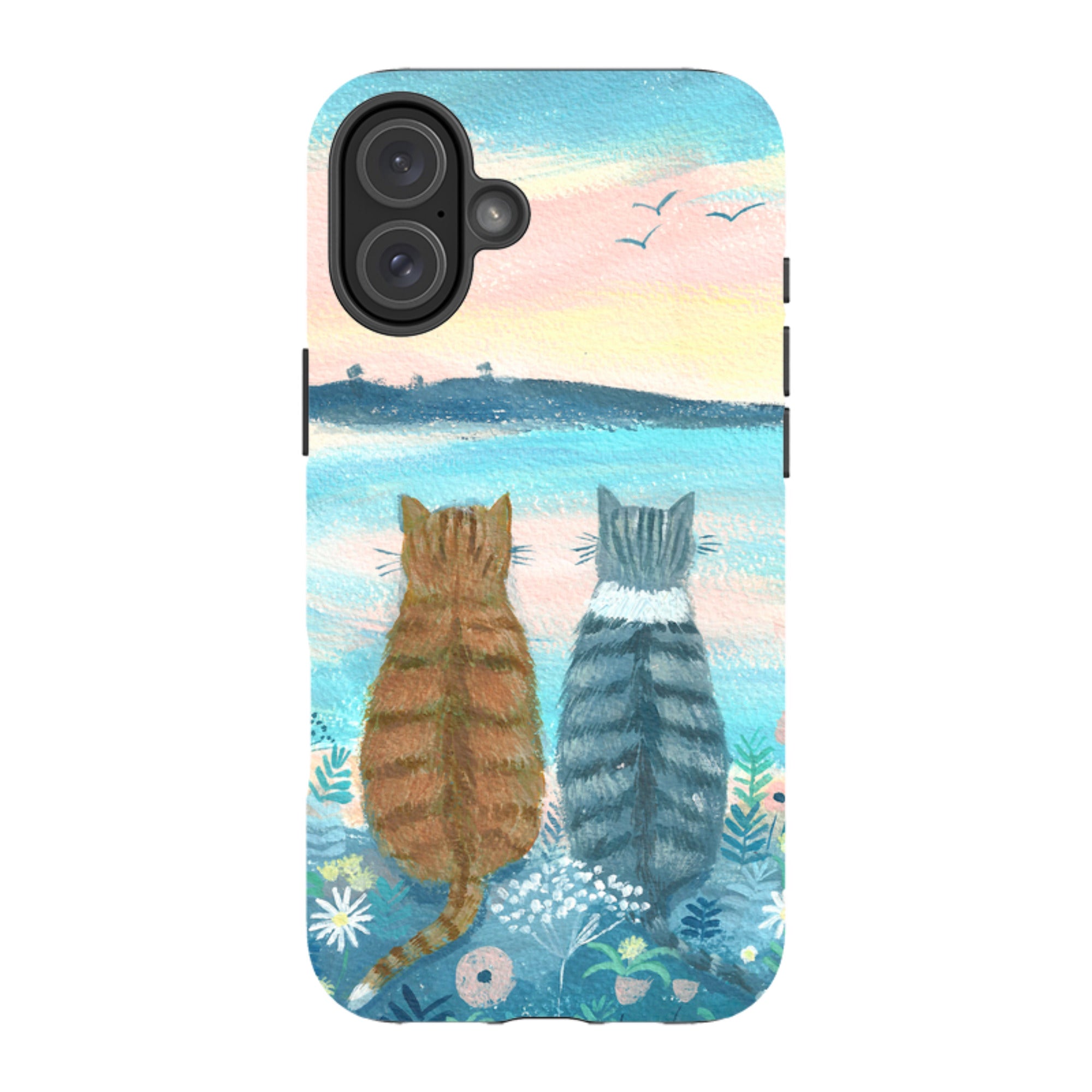 iPhone MagSafe Tough Case - Sunset Cats 2 By Mary Stubberfield