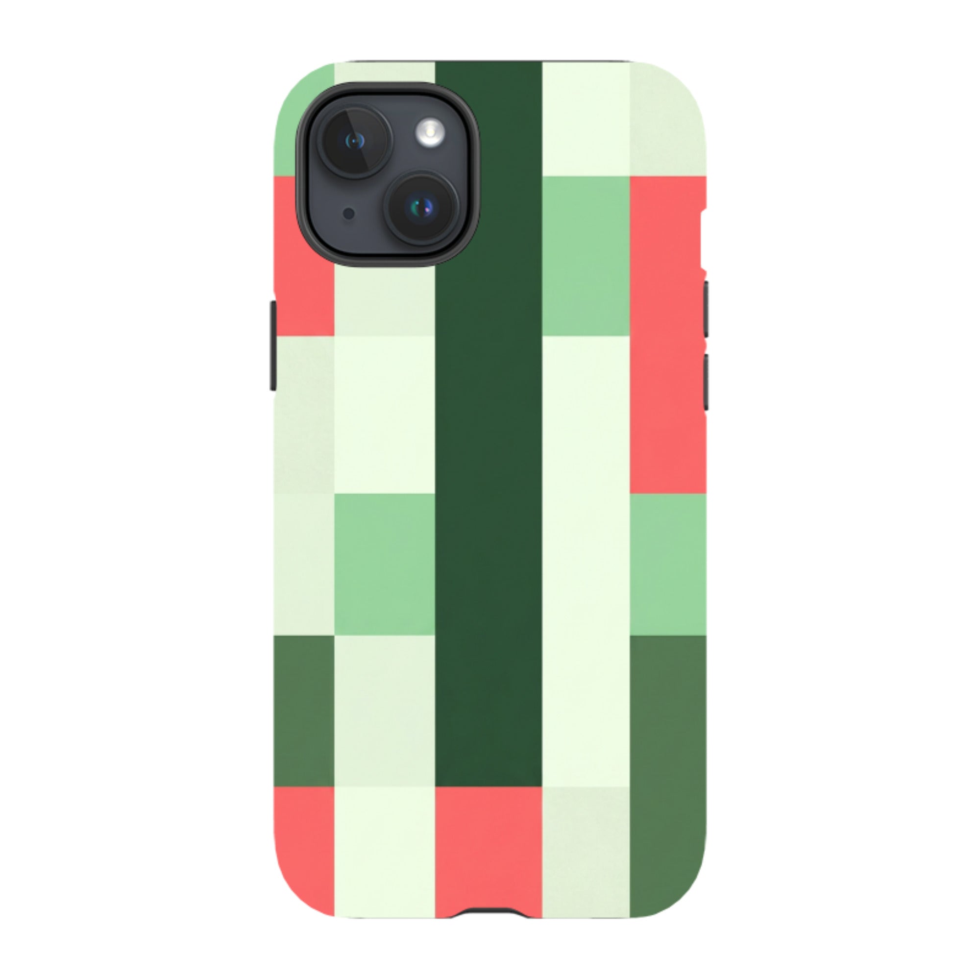 iPhone Tough Case - Retro Abstract Gingham