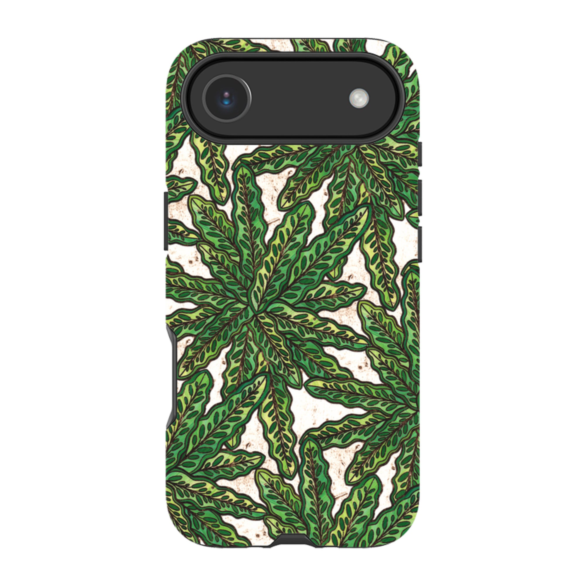 iPhone Tough Case - Green Floral By Amelia Bowman
