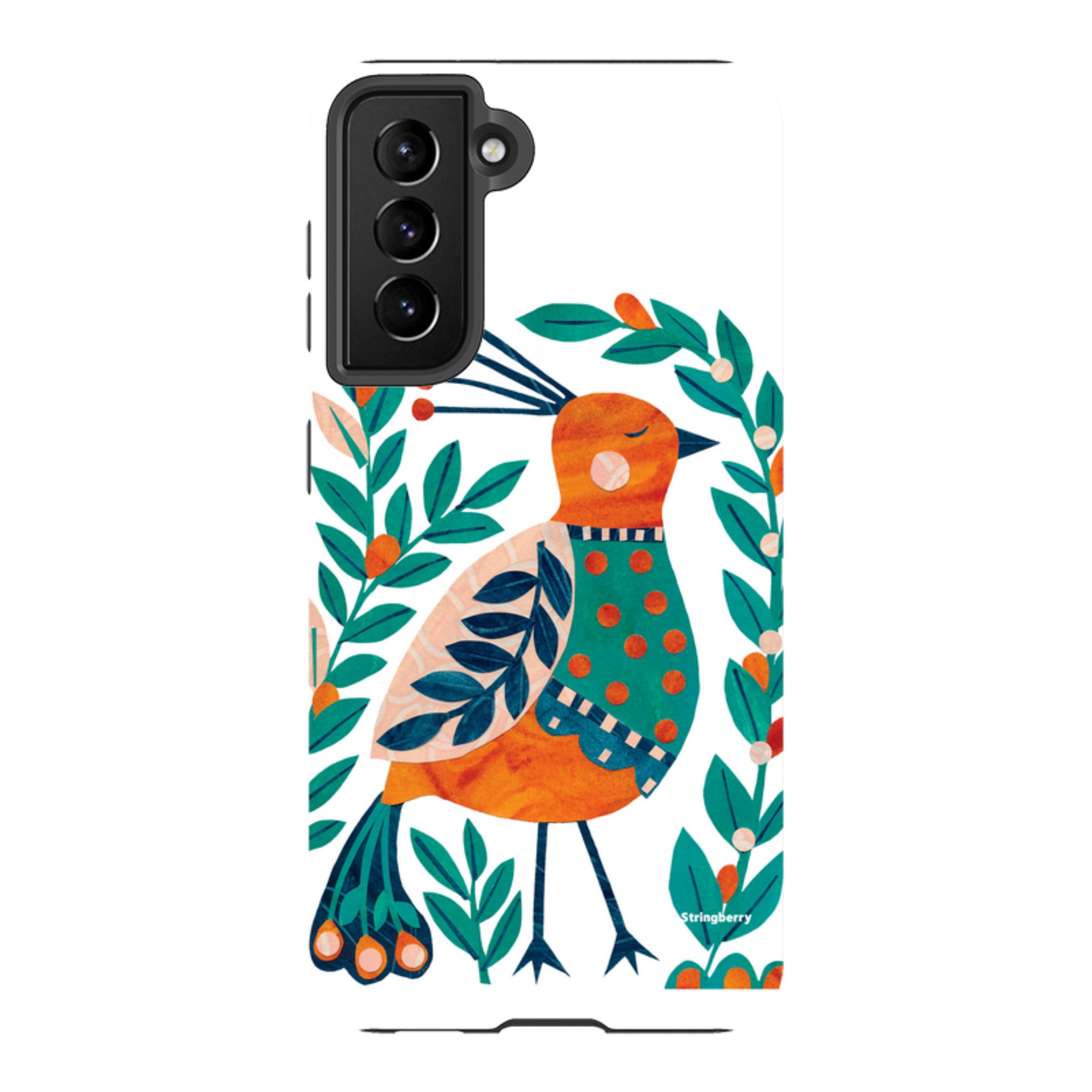 Samsung Tough Case - Folk Peacock By Tracey English