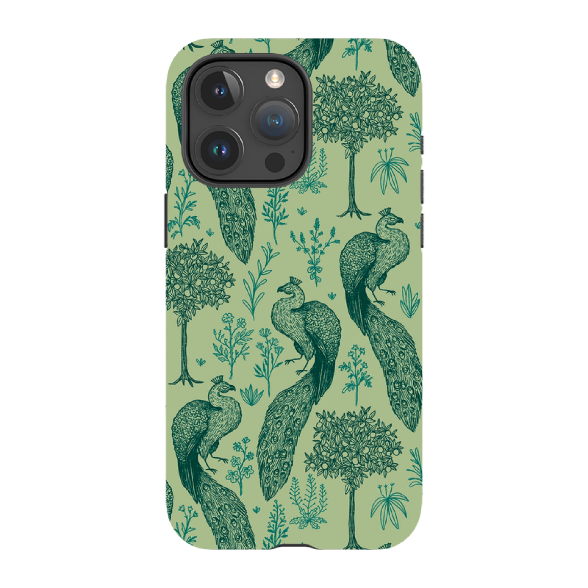 iPhone MagSafe Tough Case -  Peacock Pattern By Anna Stead