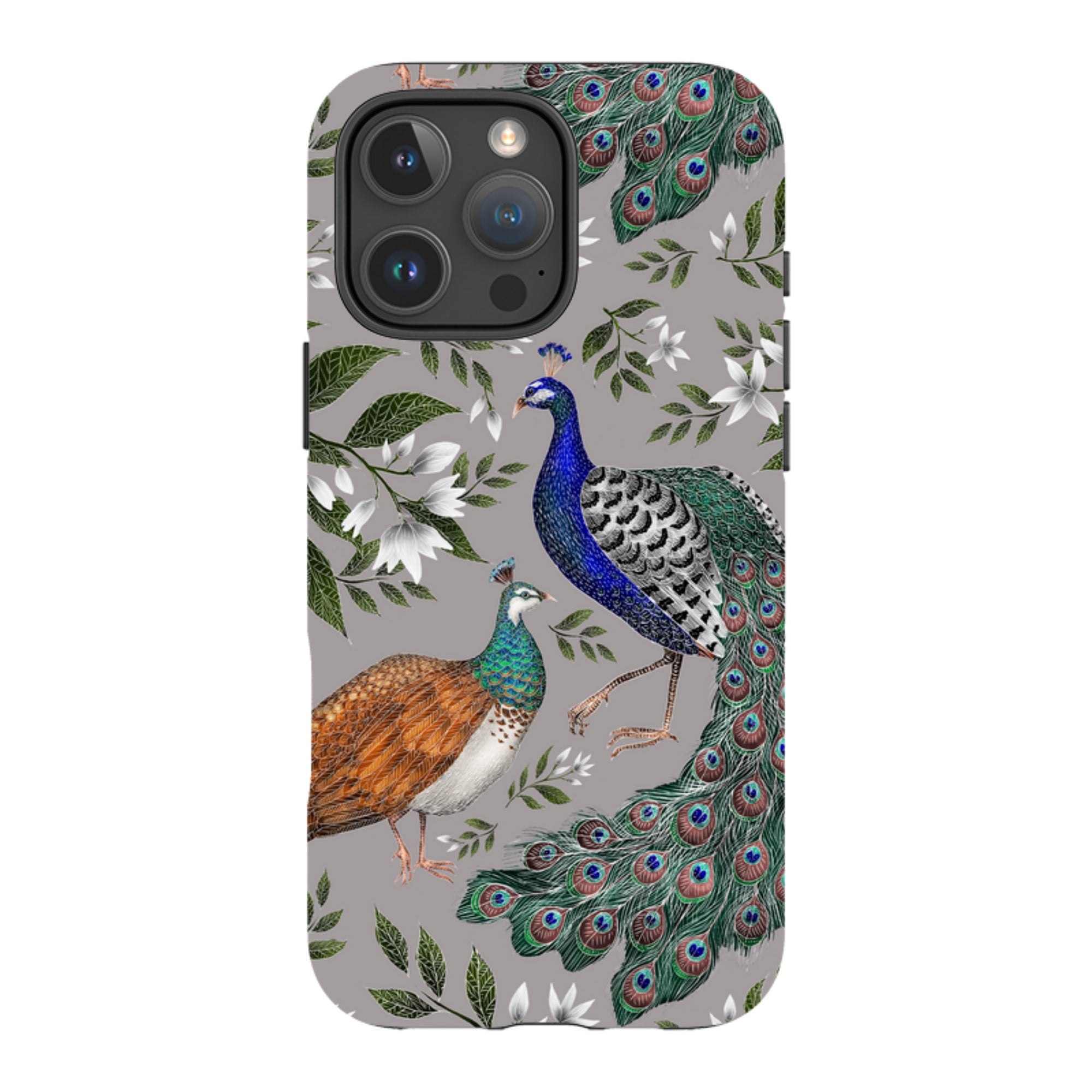 iPhone MagSafe Tough Case -  Peahen and Peacock By Catherine Rowe