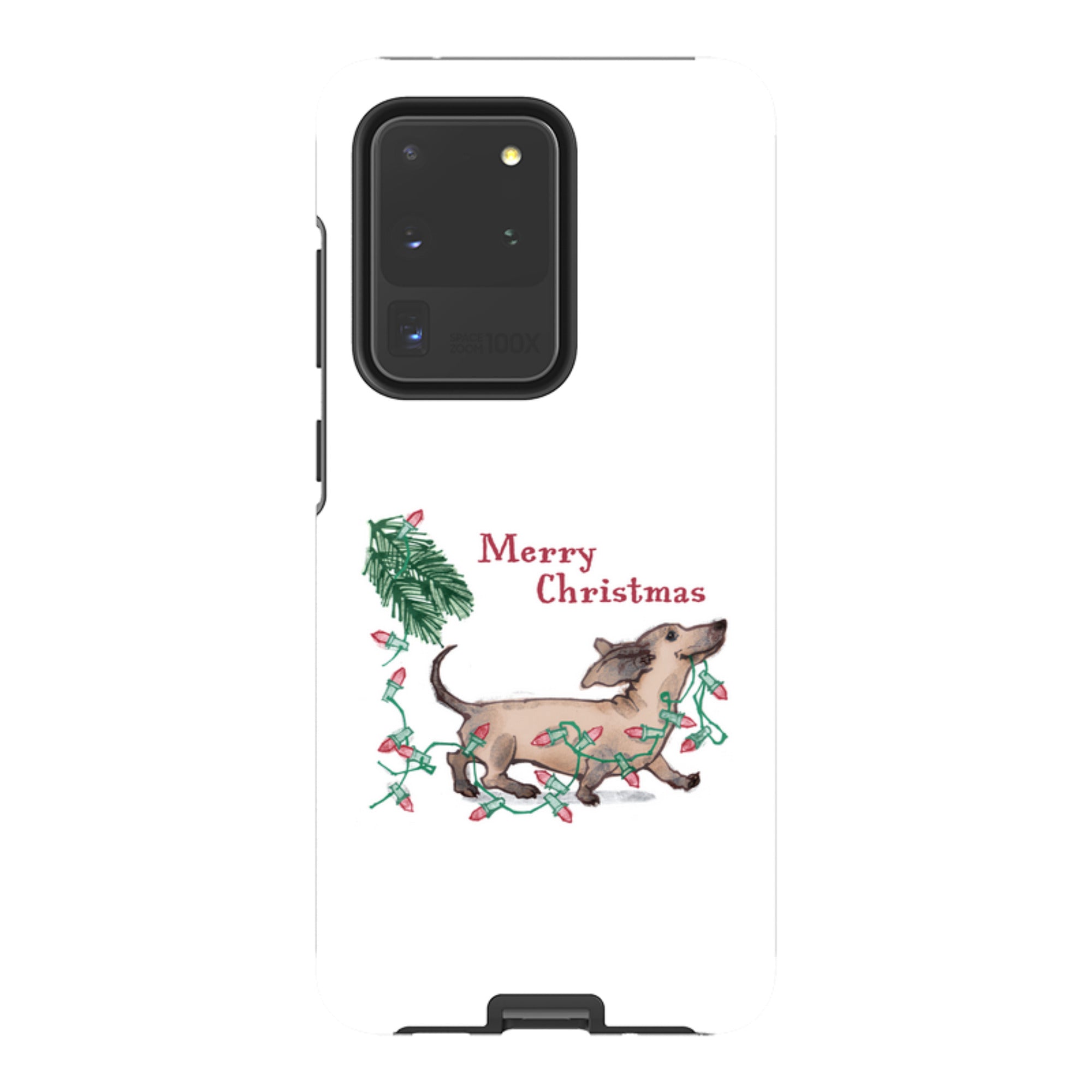 Samsung Tough Case - Christmas Dachshund By Liane Payne