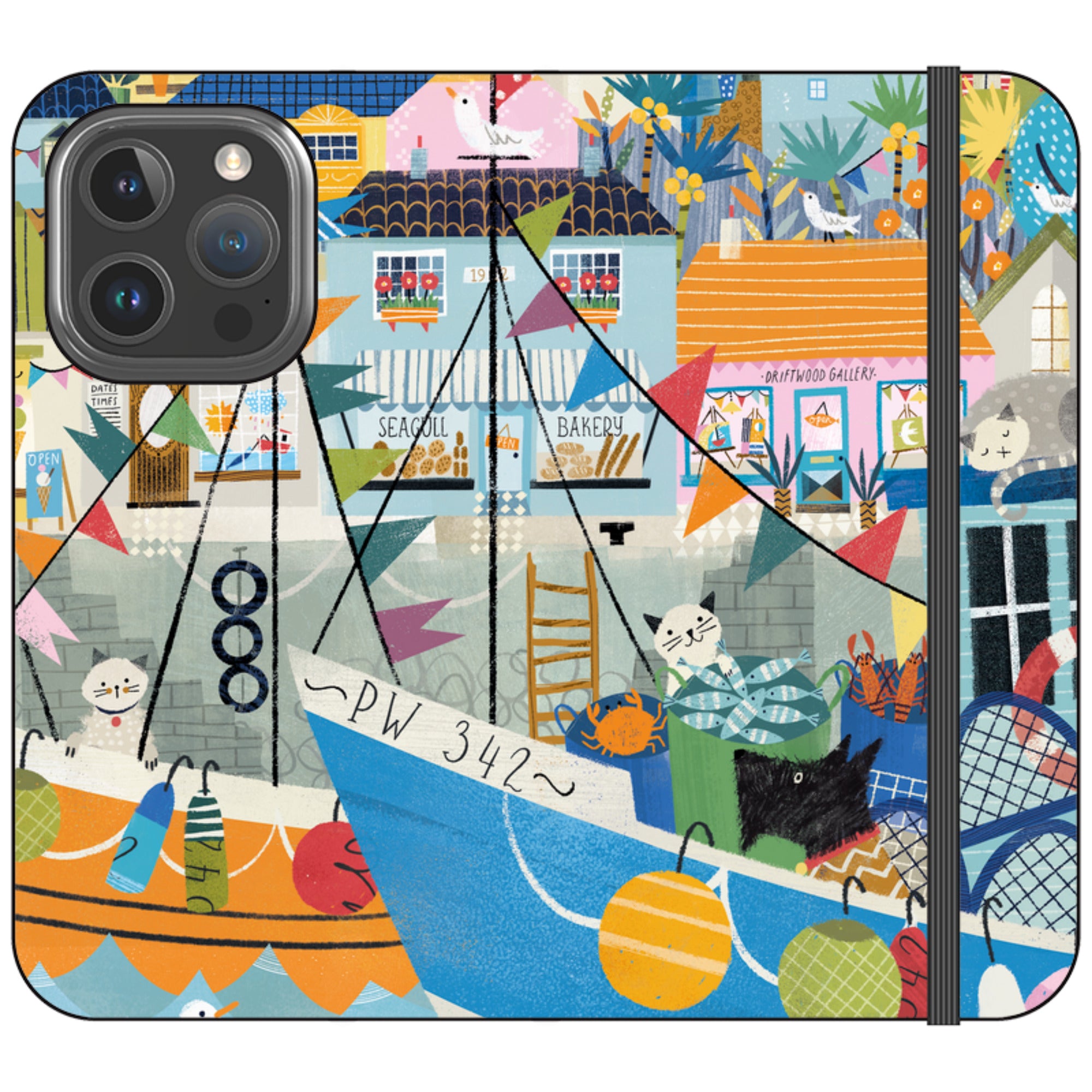 Night Harbour Wallet Case By Ali Brookes