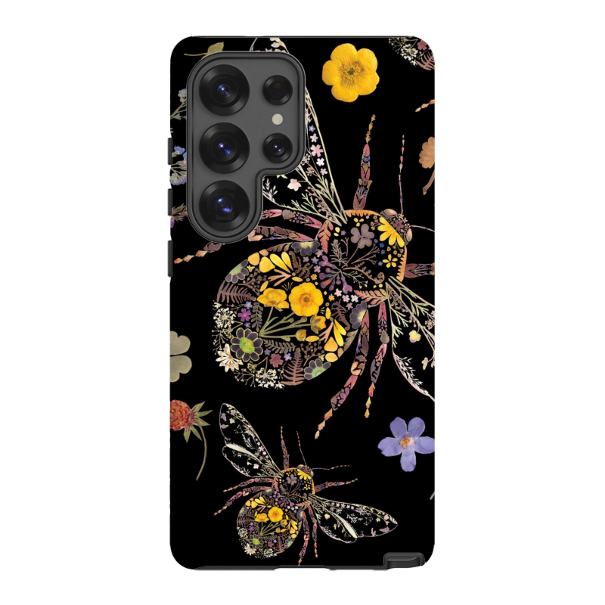 Samsung Tough  Case - Floral Bumble Bees By Helen Ahpornsiri