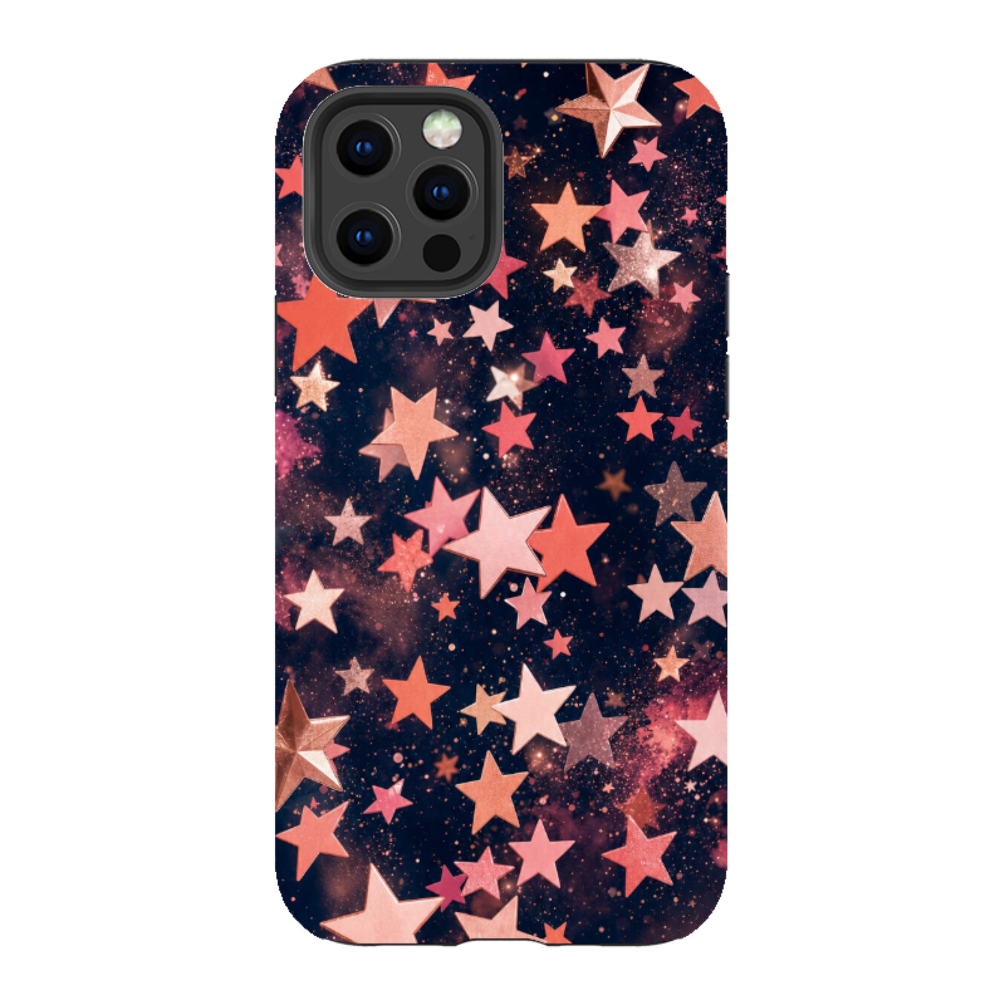 iPhone Tough Case - Rose Gold Galaxy Star