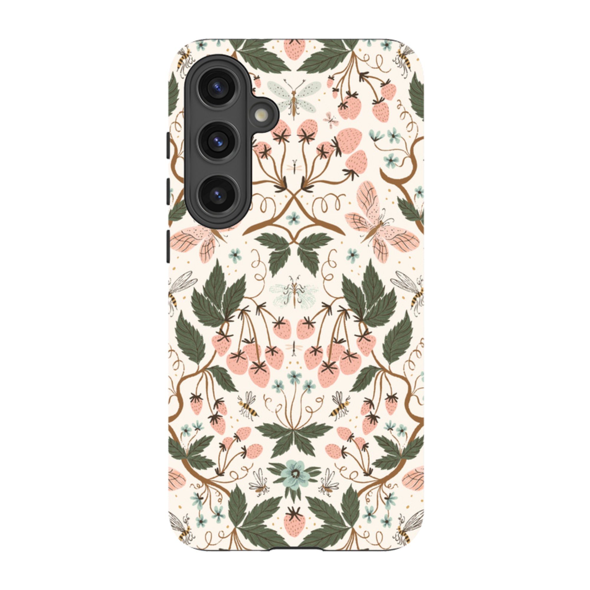 Samsung Tough Case - Bugs And Berries Pattern By Meghann Rader