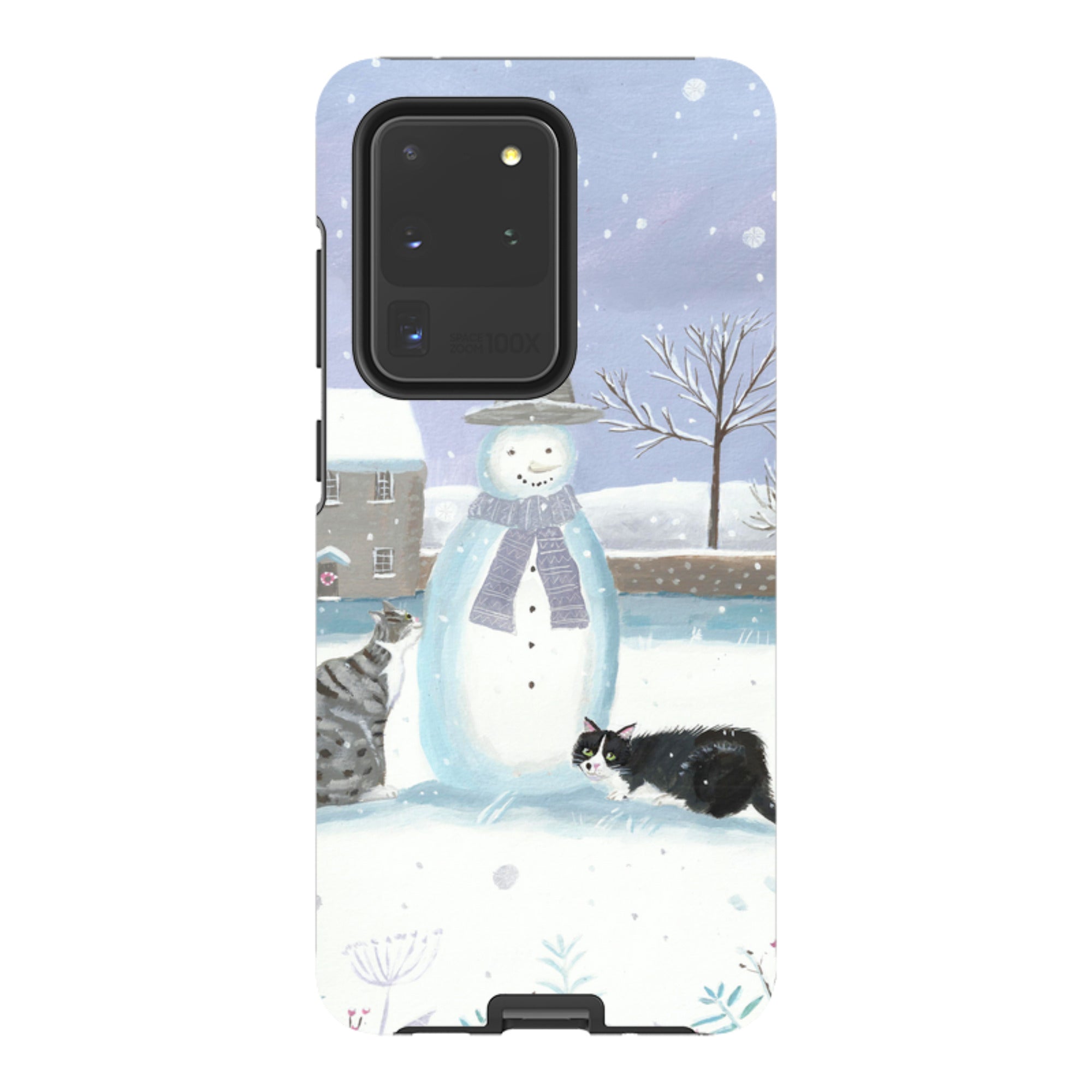 Samsung Tough Case - Snowman And Cats By Mary Stubberfield