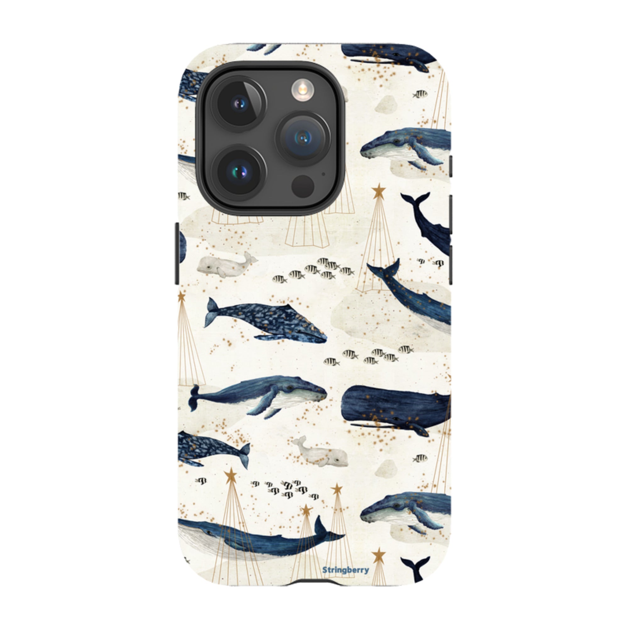 iPhone Tough Case - Christmas Whale III By Katherine Quinn