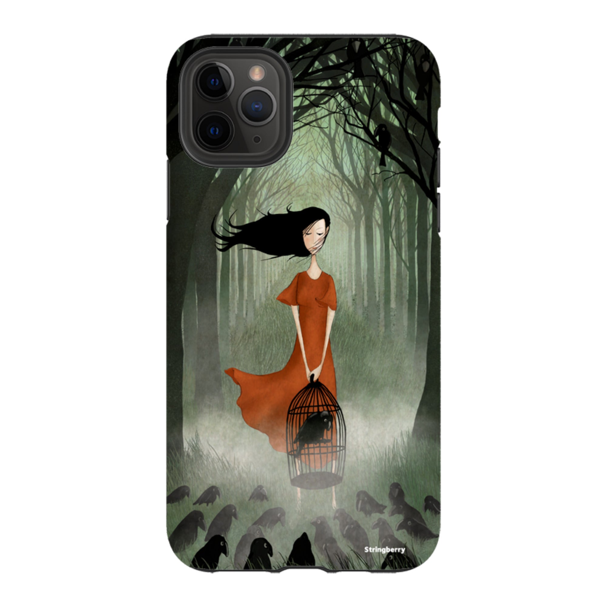 iPhone Tough Case - The Raven Girl By Maja Lindberg