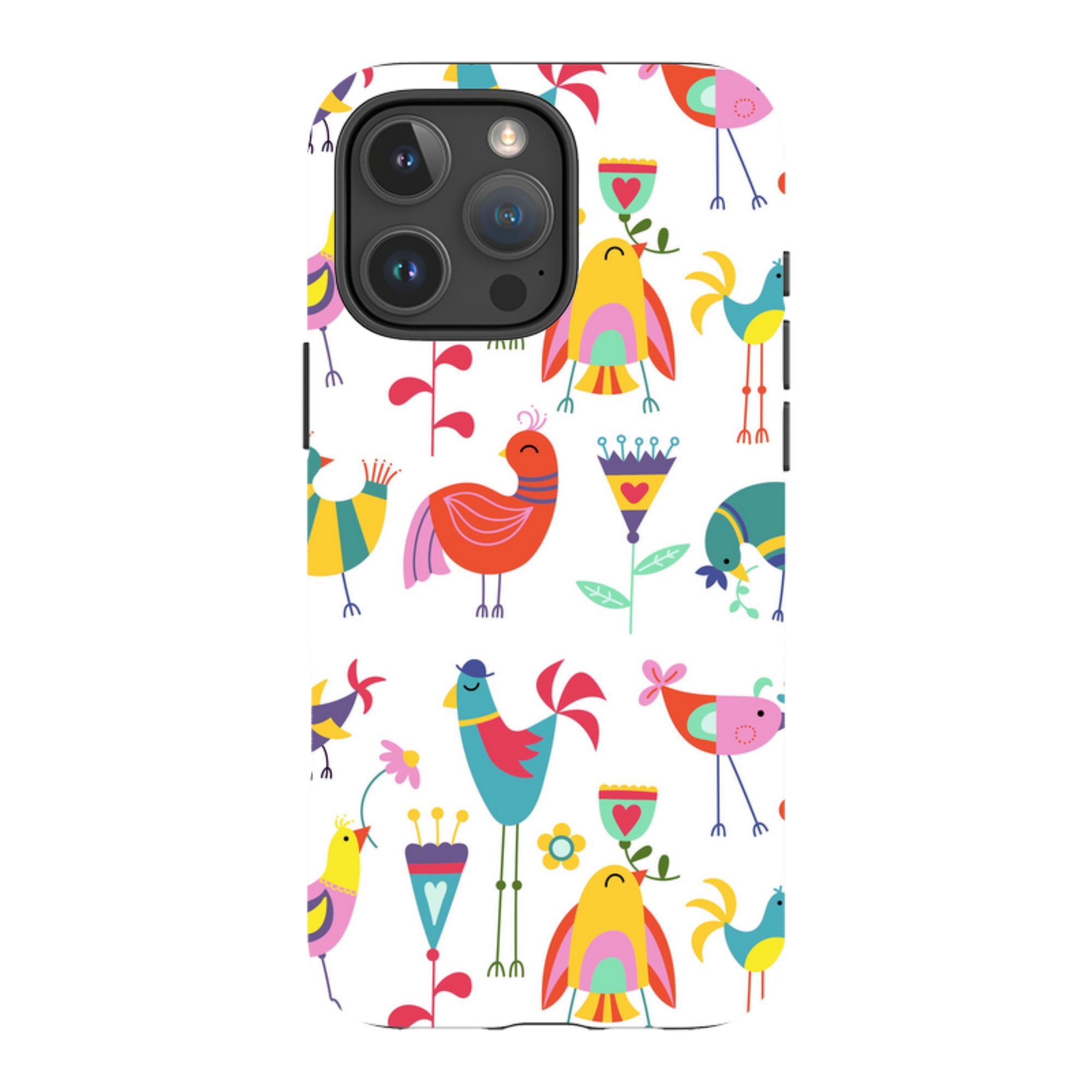 iPhone Tough Case - Folky Birds By Suzy Taylor