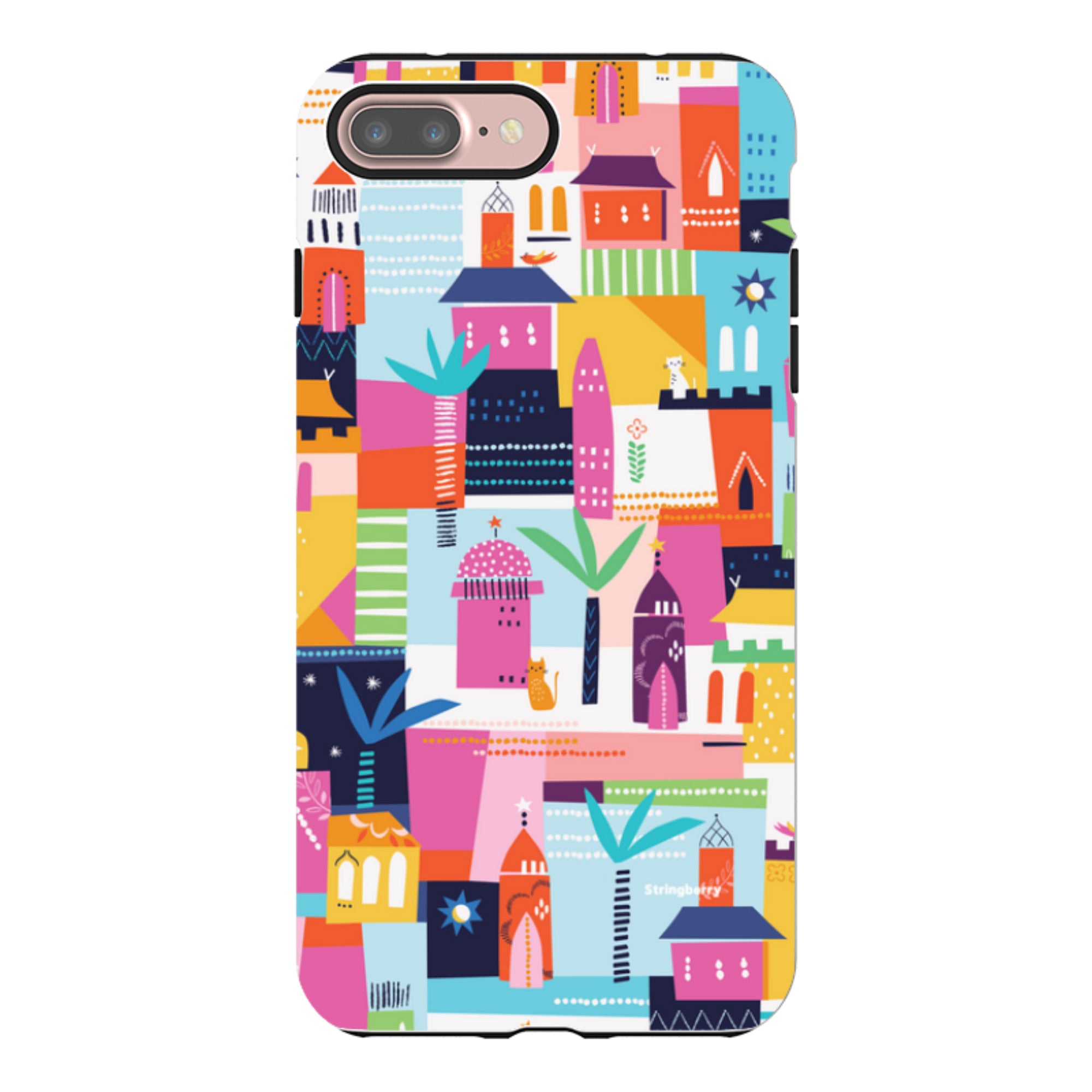 iPhone Tough Case - Houses By Ali Brookes