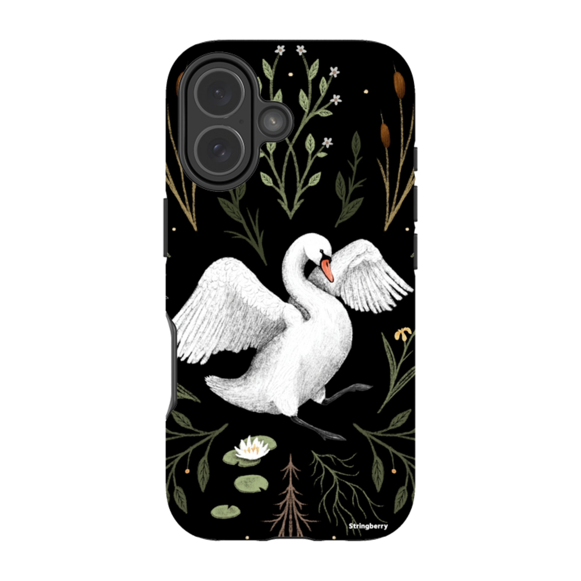 iPhone Tough Case - Swan By Anna Stead