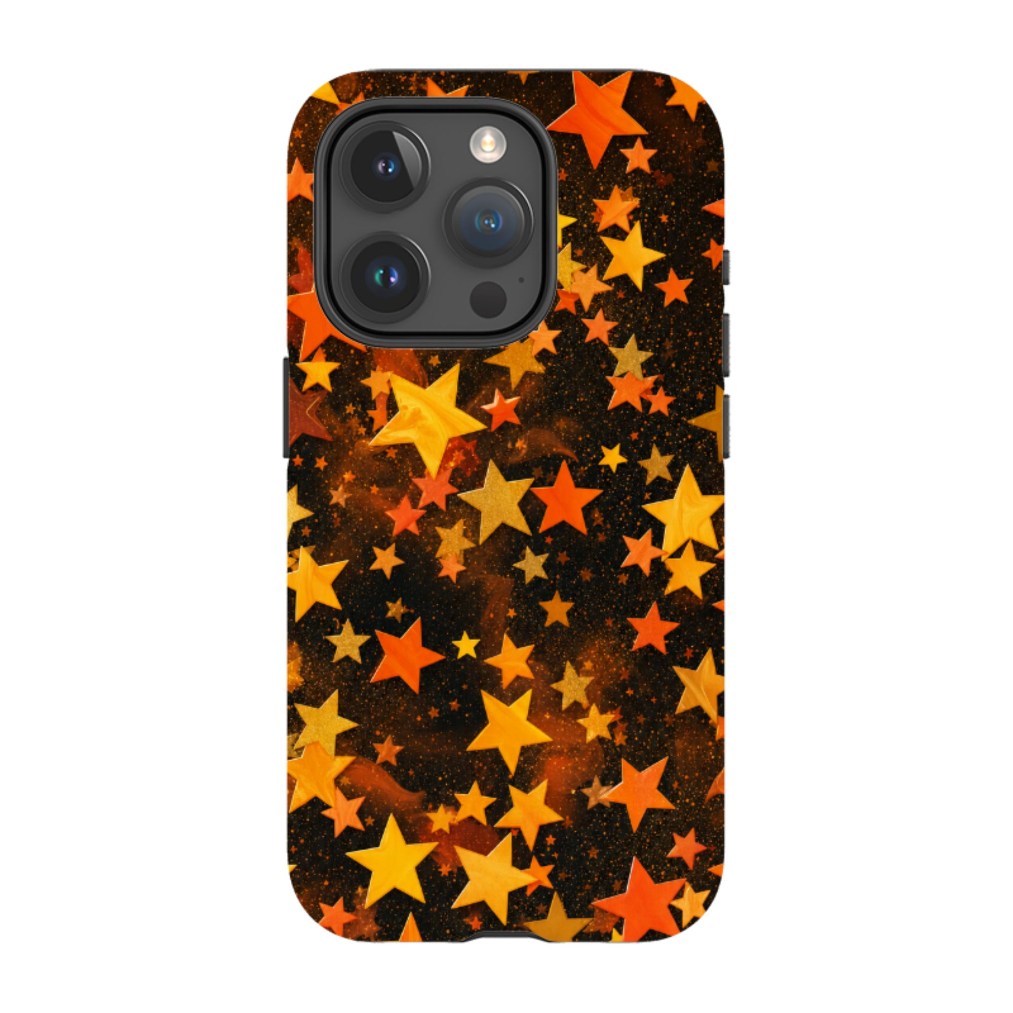 iPhone MagSafe Tough Case - Orange Galaxy Star