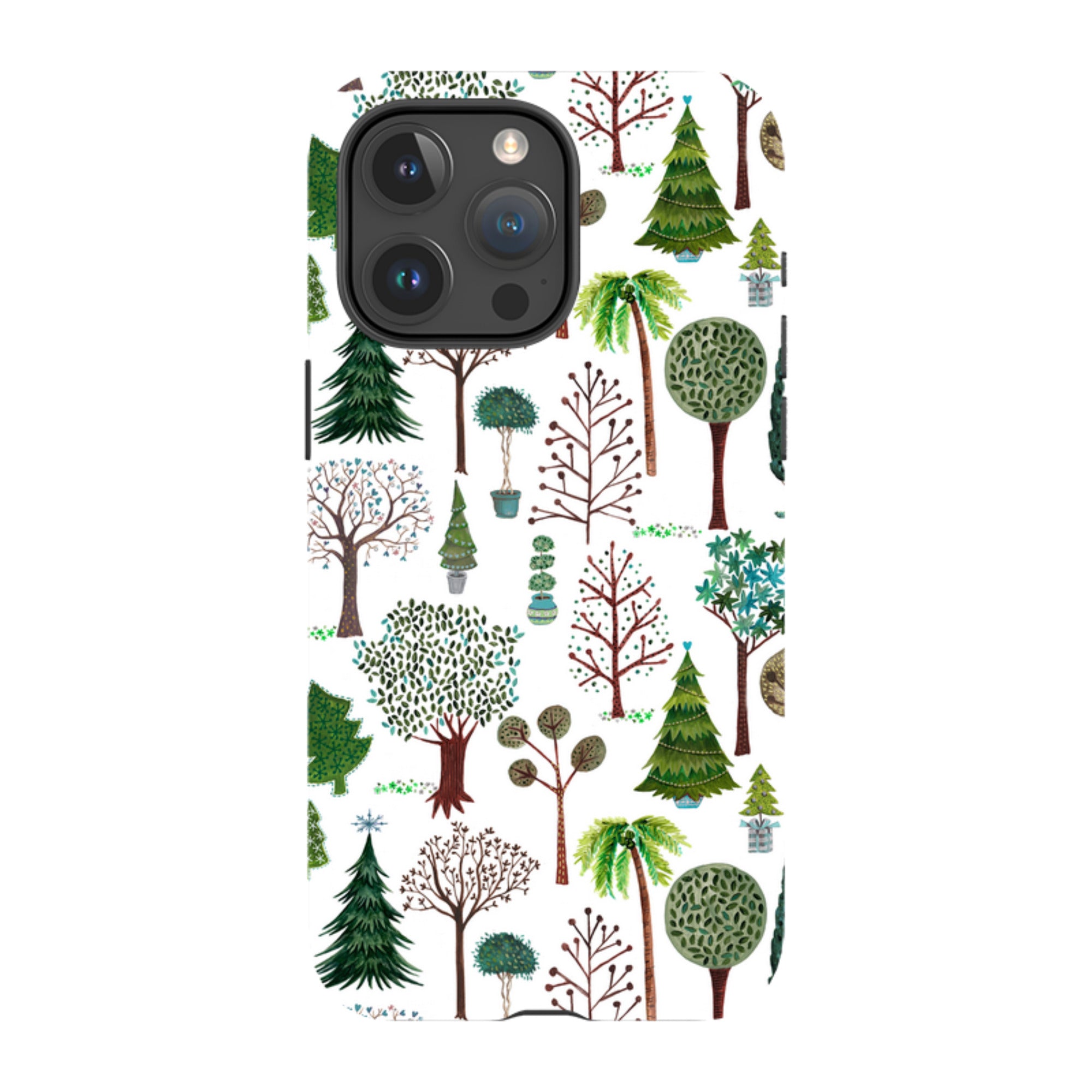 iPhone Tough Case - Xmas Trees By Caroline Bonne Muller