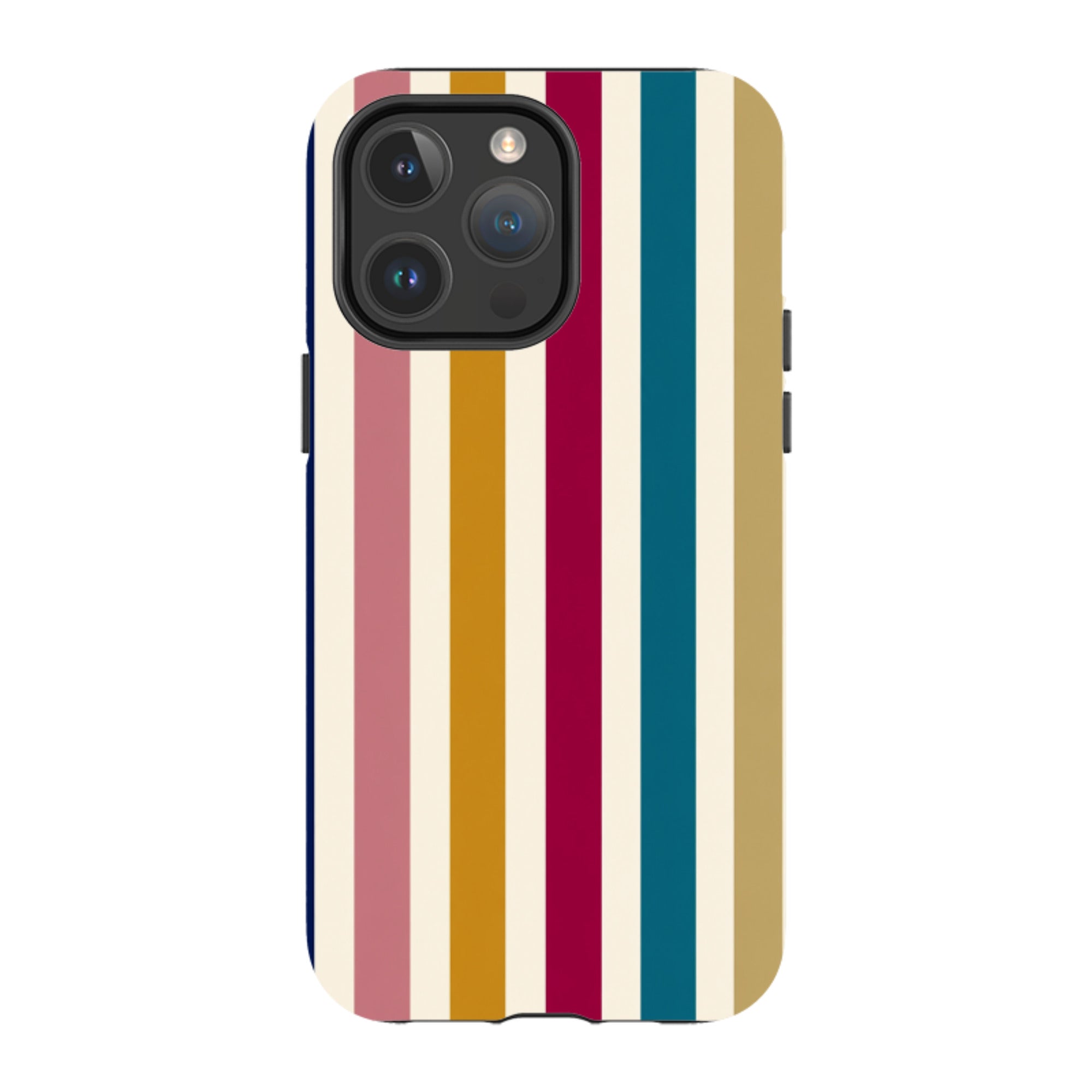 iPhone MagSafe Tough Case - Mustard Gold Stripe