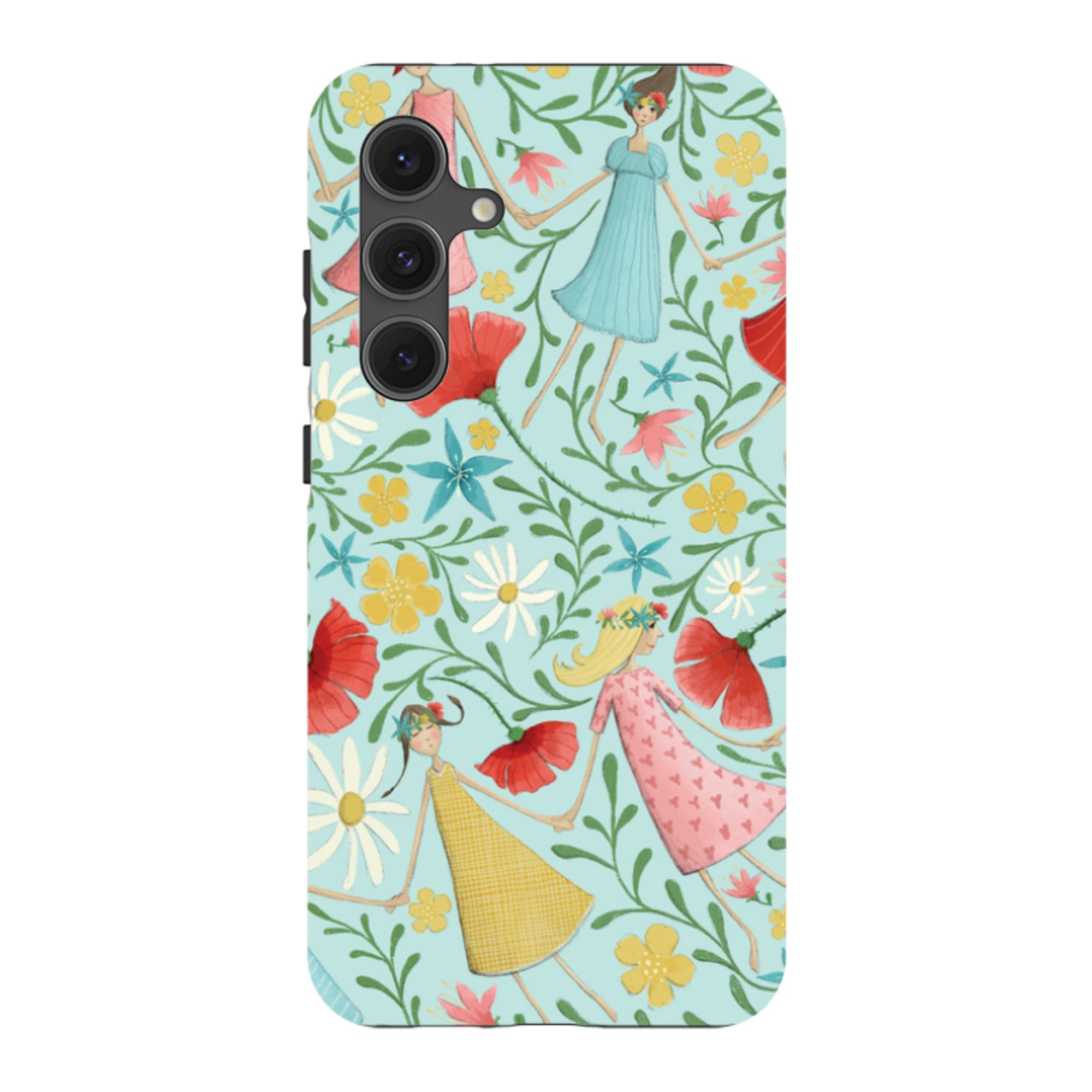 Samsung Tough Case - Midsummer Dance Blue By Maja Lindberg