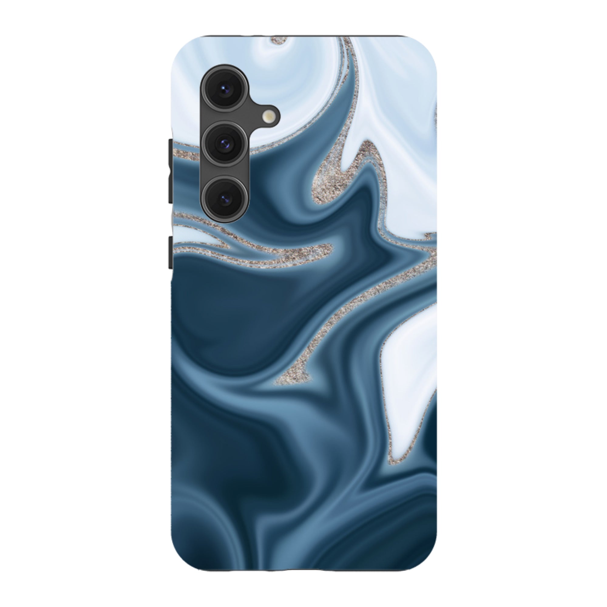 Samsung Tough Case - Blue Ice (case does not glitter)