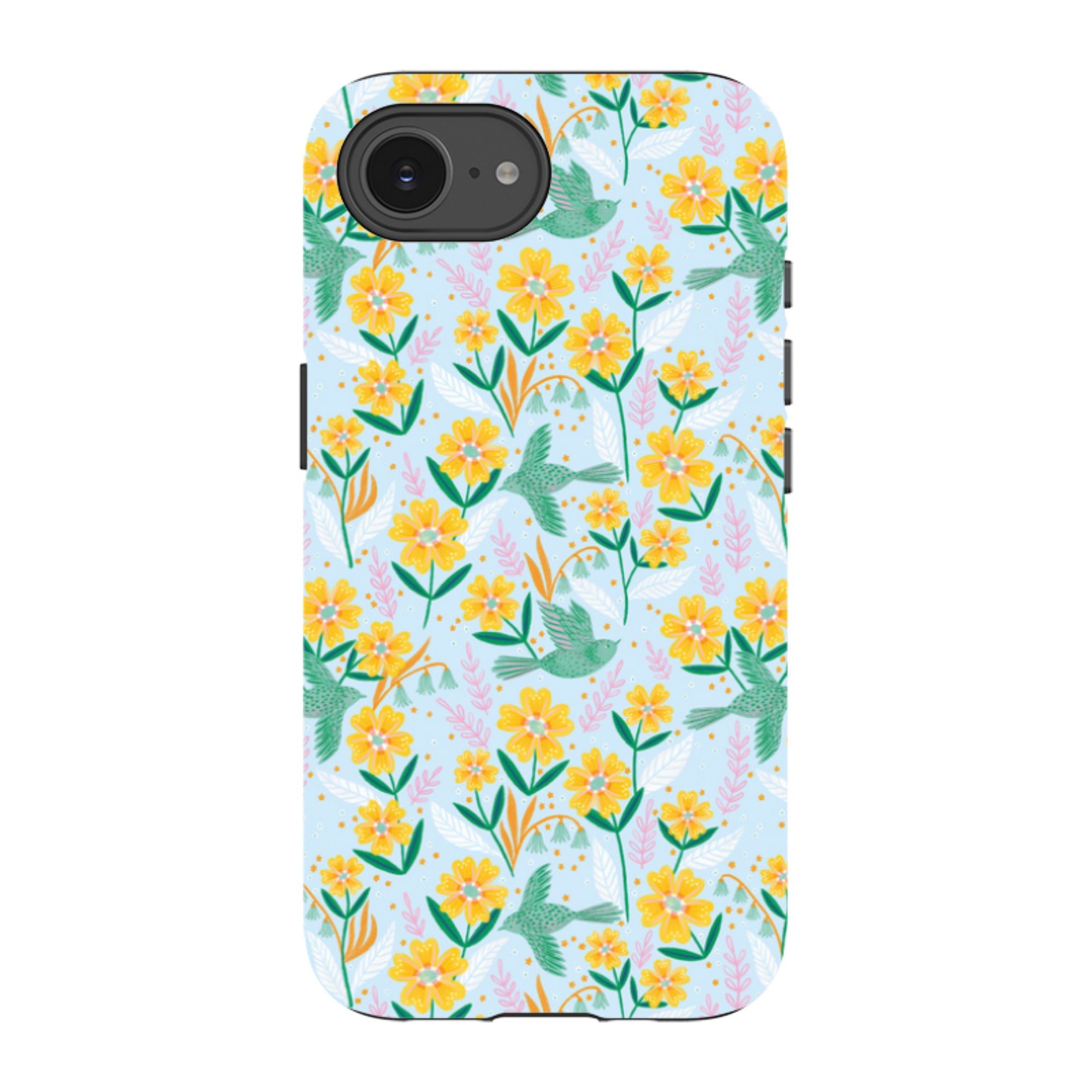 iPhone Tough Case - Sweet Birds Blue By Lee Foster Wilson