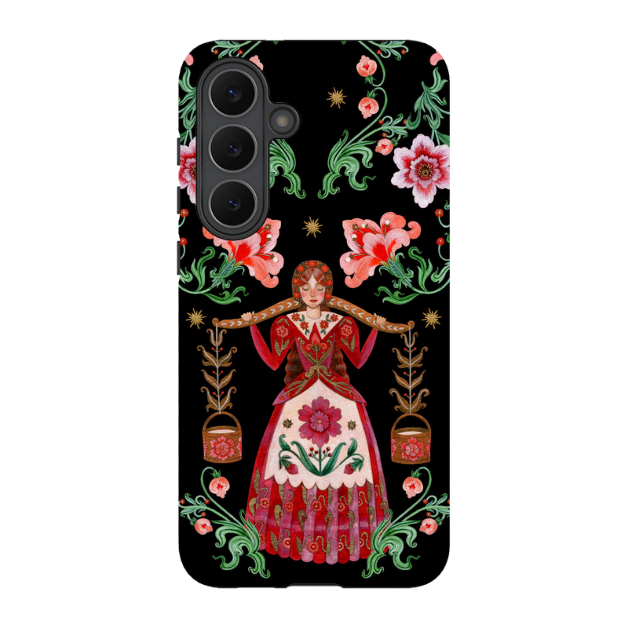 Samsung Tough  Case - Eight Maids A Milking By Maria Matos