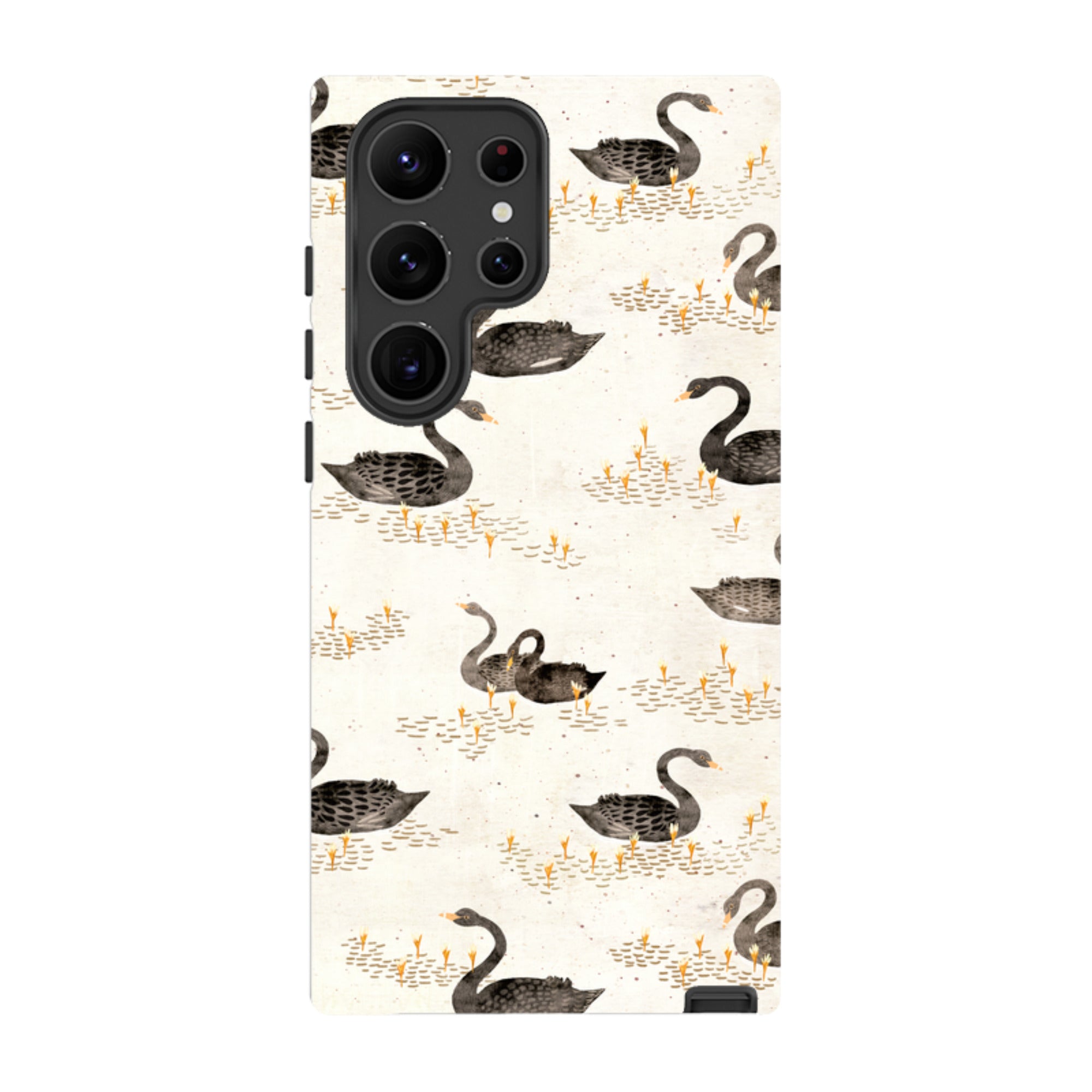 Samsung Tough Case - Swans Cream By Katherine Quinn