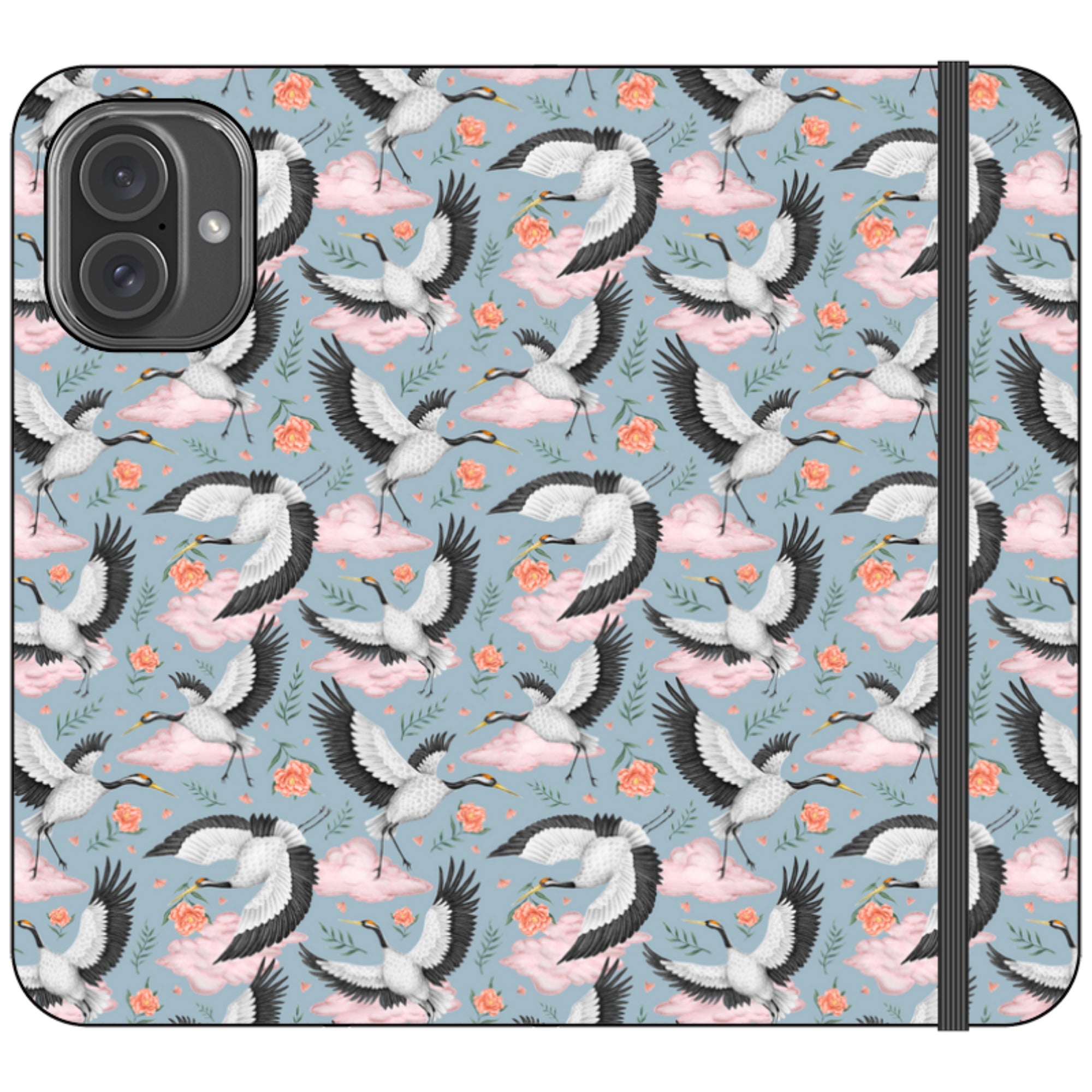 Flight of the Cranes Wallet Case By Catherine Rowe
