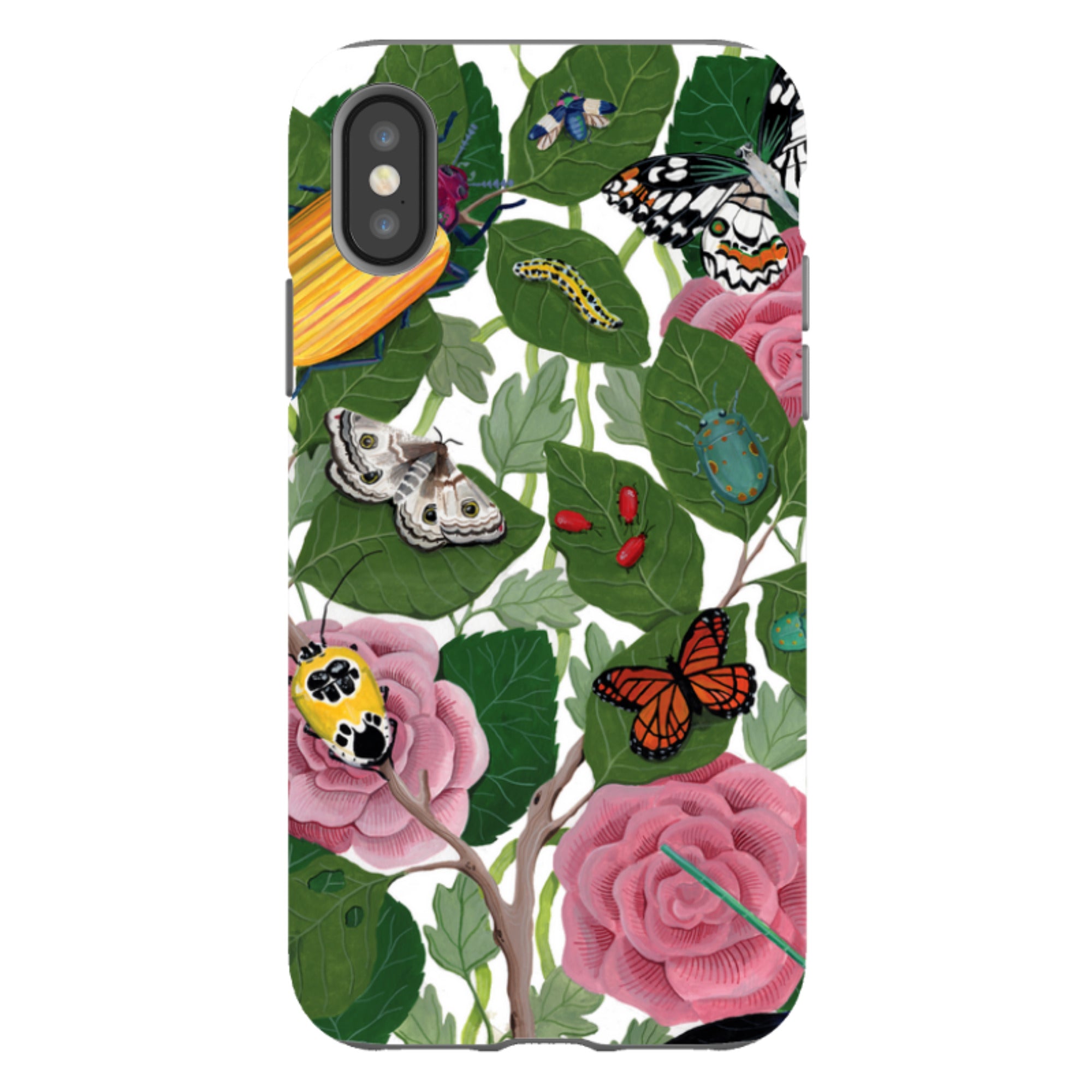 iPhone Tough Case - Butterflies And Beatles By Bex Parkin