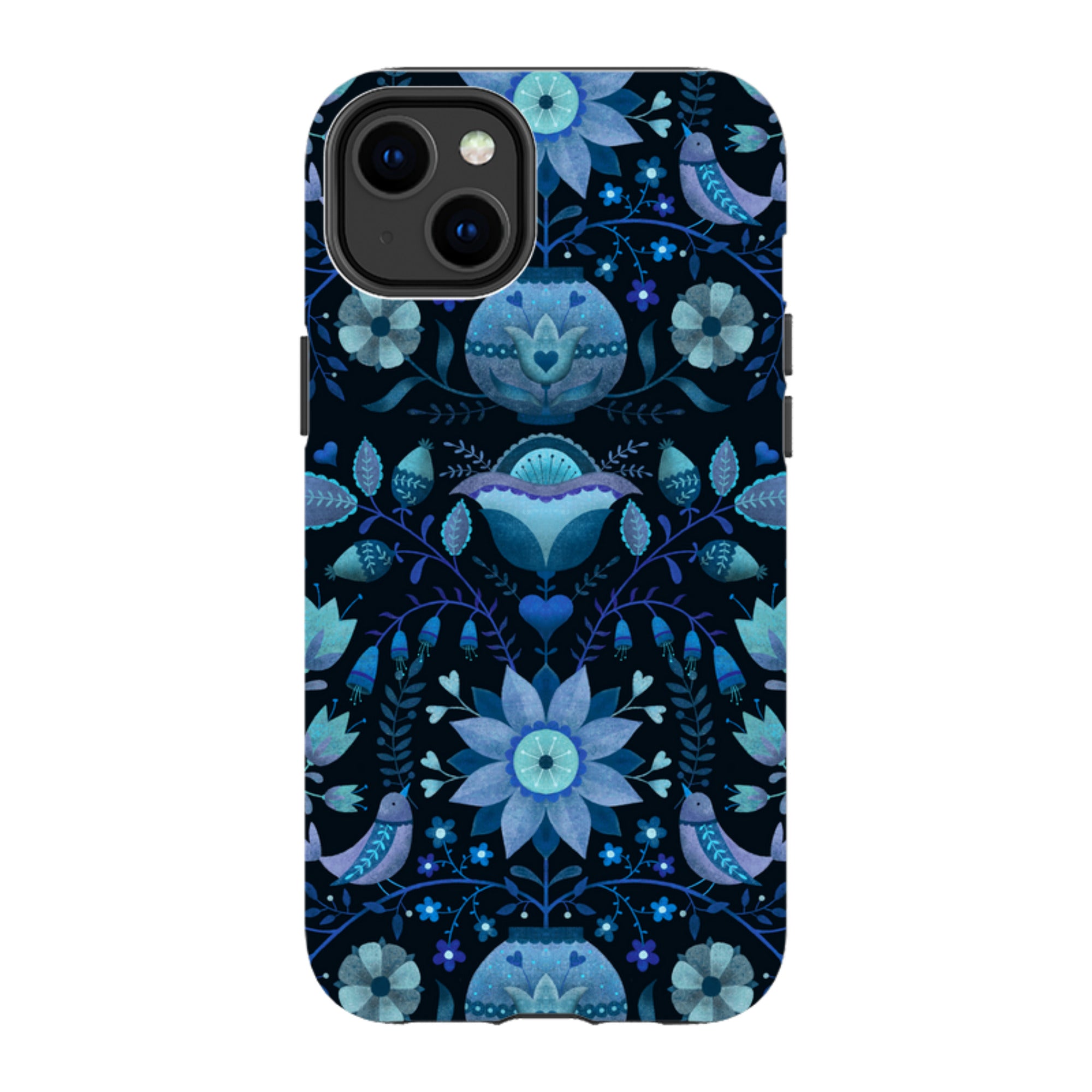 iPhone MagSafe Tough Case -  Blue Folk By Suzy Taylor