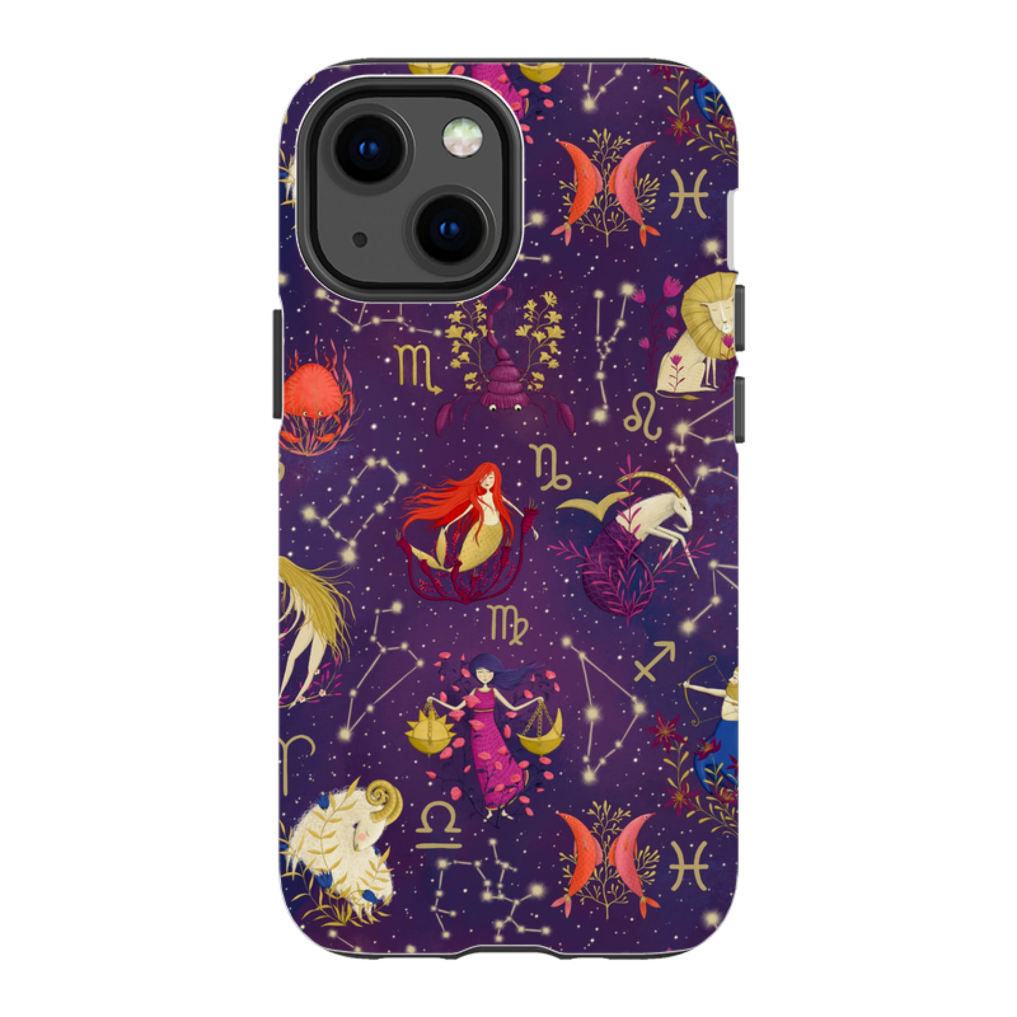 iPhone Tough Case - Zodiac Pattern By Maja Lindberg