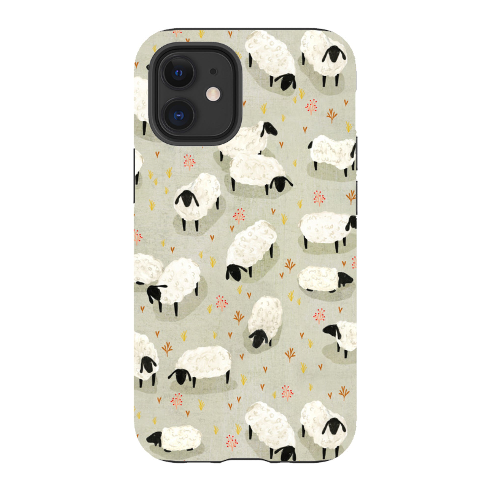 iPhone Tough Case - Sheep Grey By Katherine Quinn