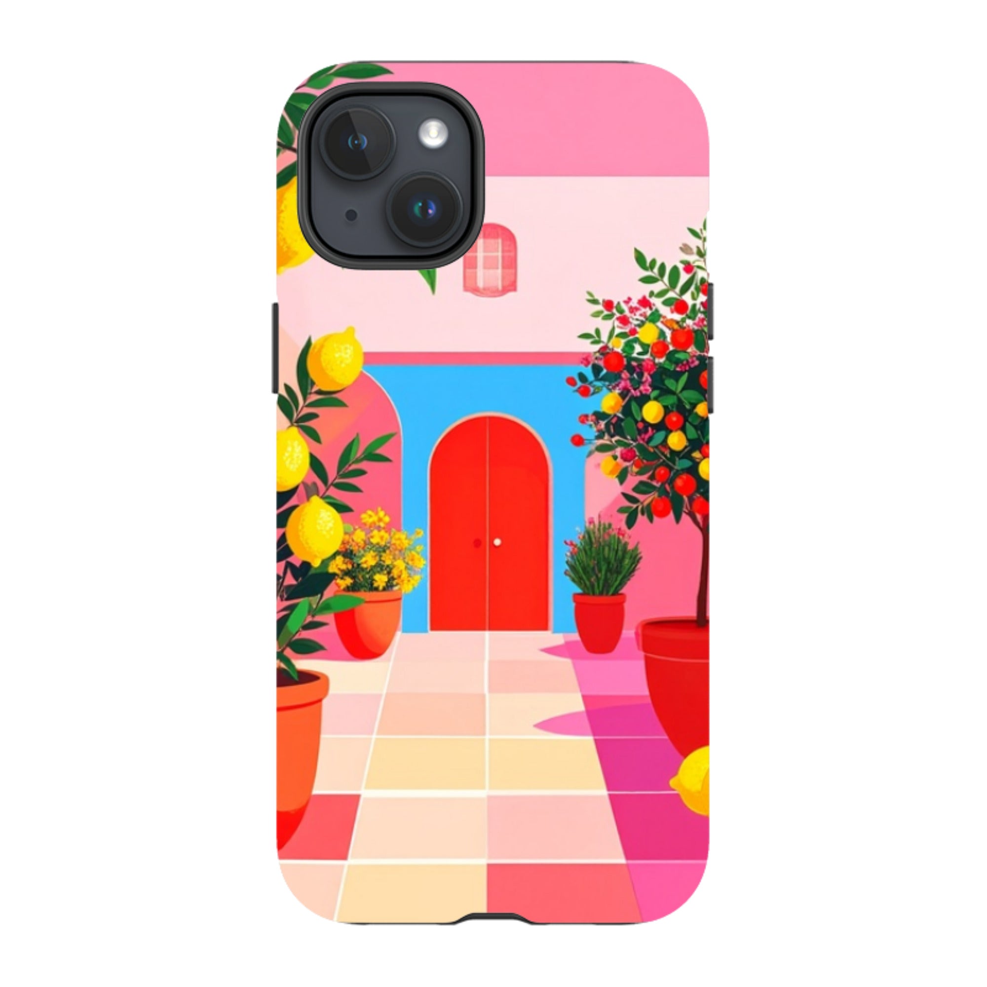 iPhone Tough Case - Red Garden