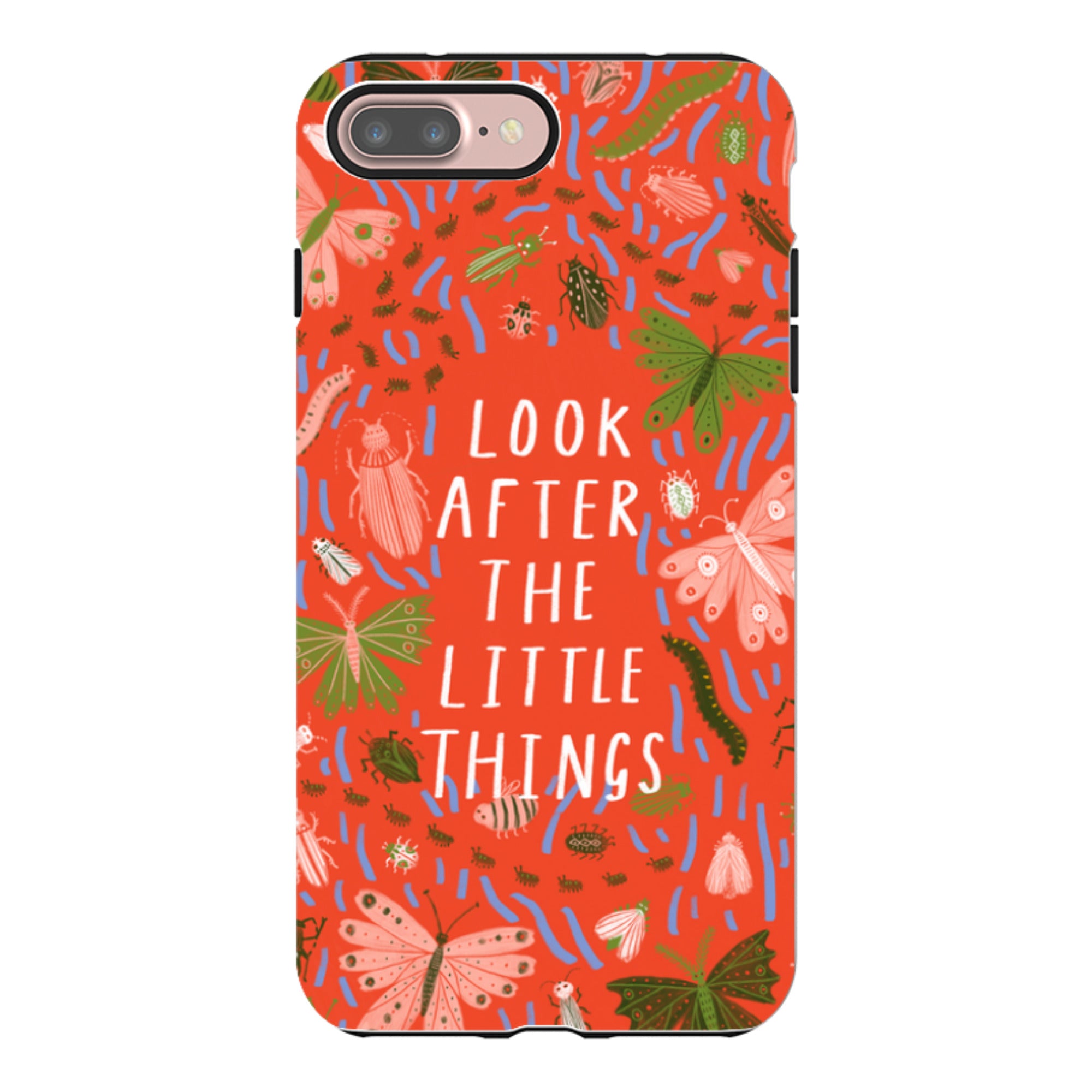 iPhone Tough Case - Little Things Orange By Lee Foster Wilson