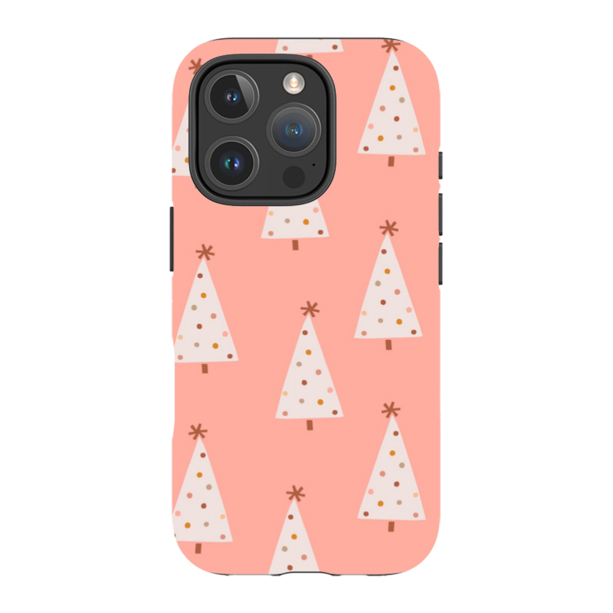iPhone Tough Case - Pink Xmas Trees