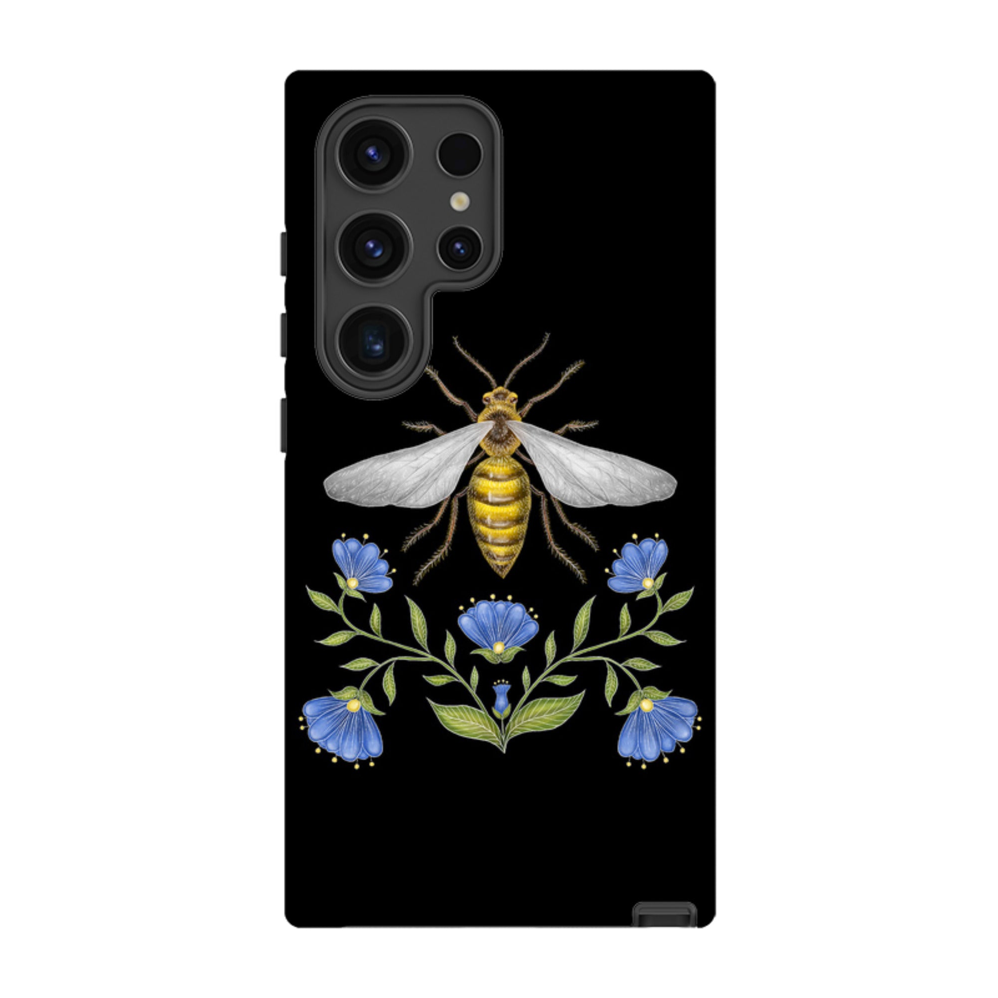 Samsung Tough Case - Wings Of Freedom Black By Catherine Rowe