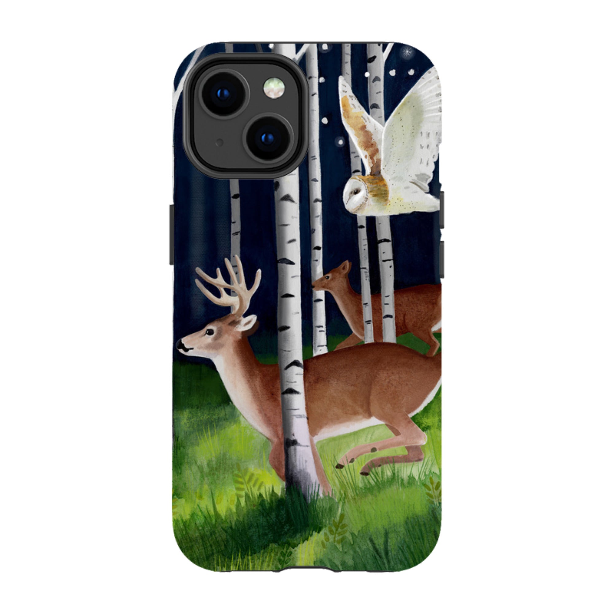 iPhone Tough Case - Green Forest By Bex Parkin