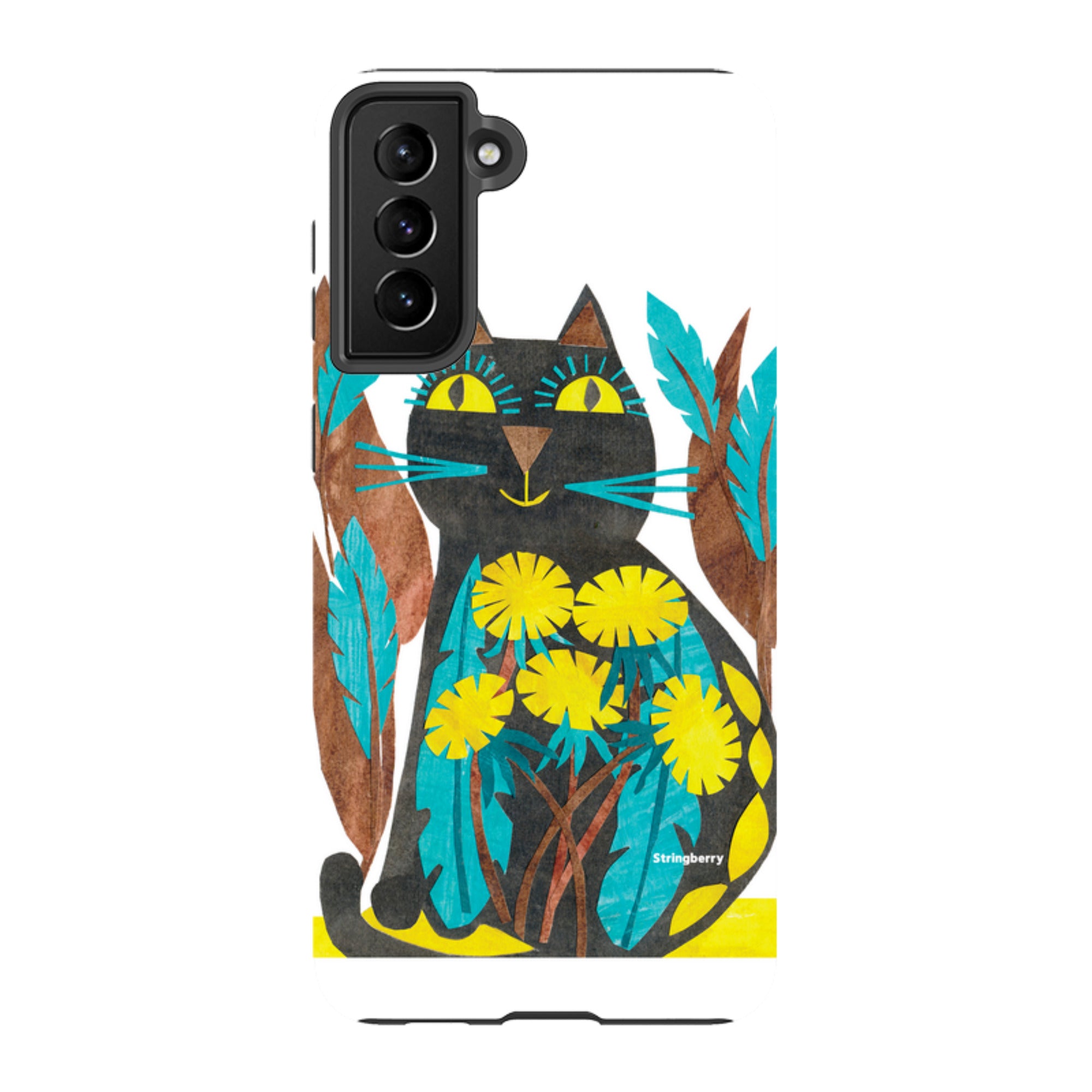 Samsung Tough Case - Folk Cat By Tracey English
