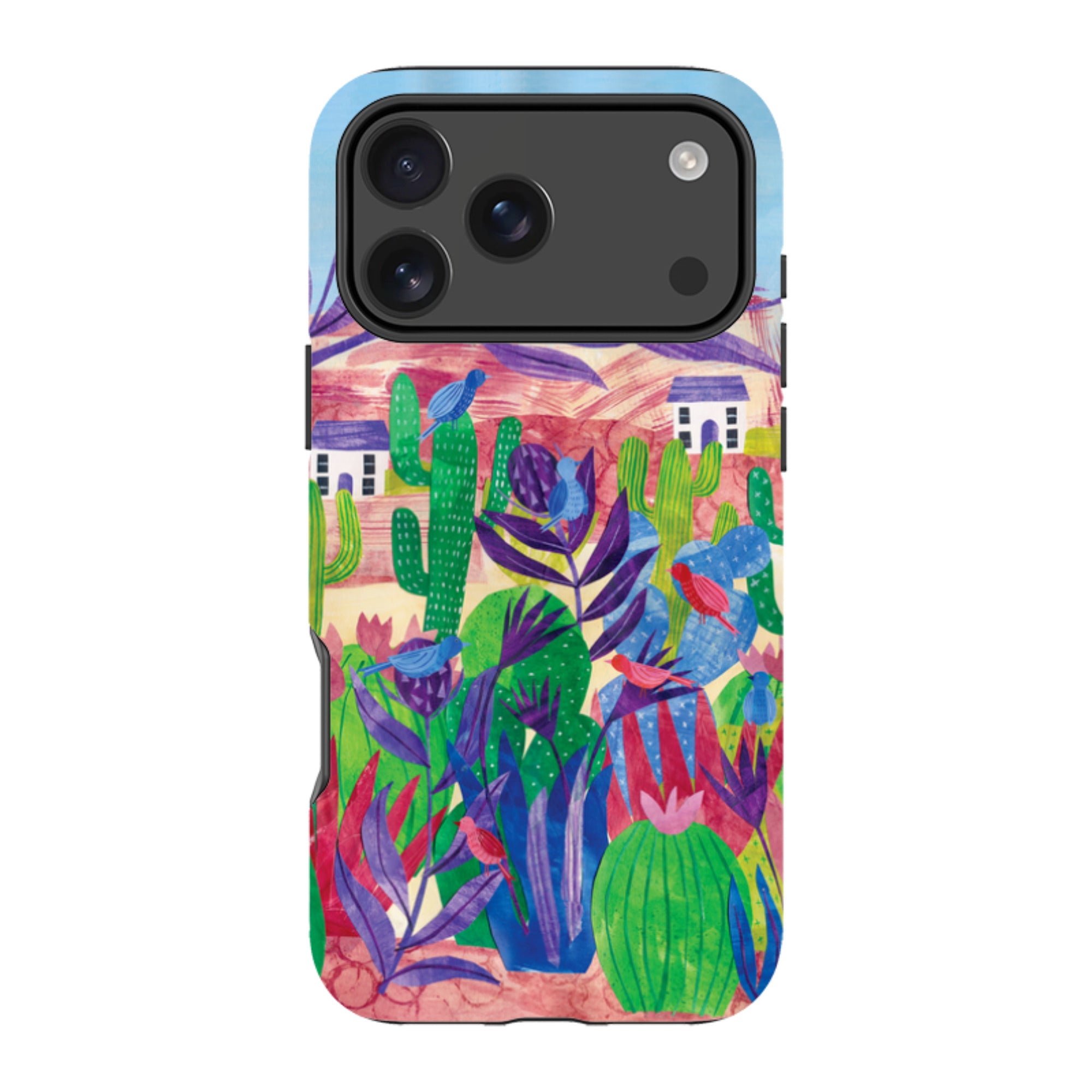 iPhone Tough Case - Desert Cactus By Tracey English